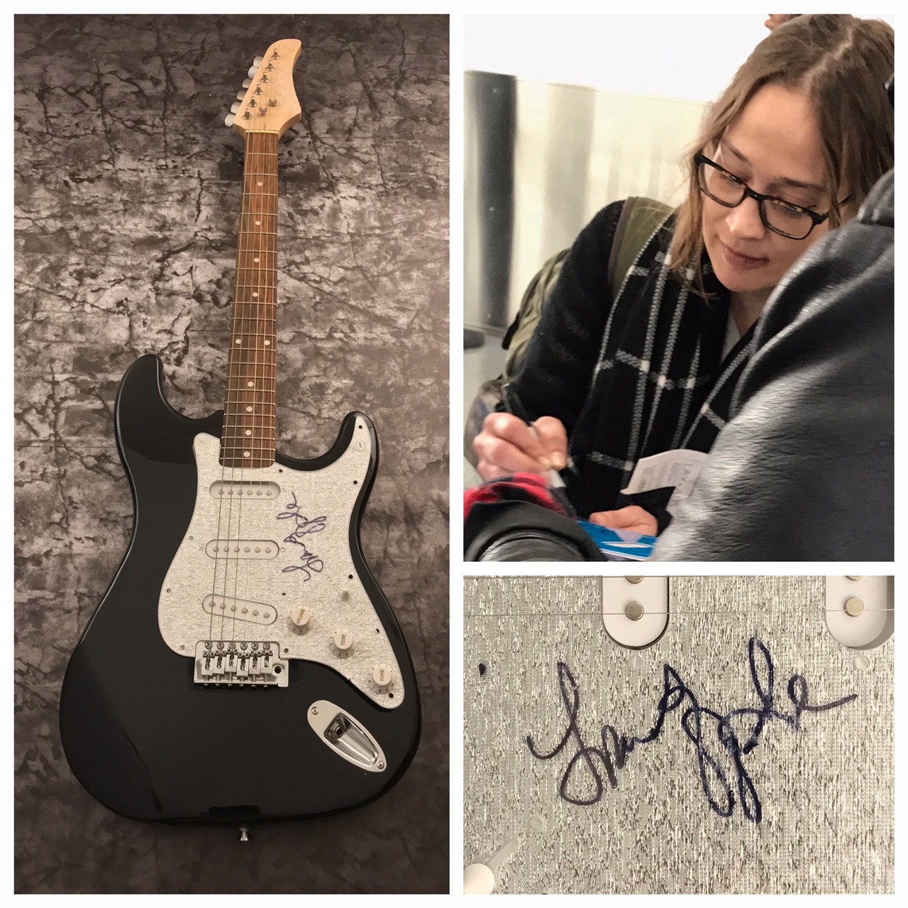 GFA Criminal Rock Star * FIONA APPLE * Signed Electric Guitar PROOF LA1 COA