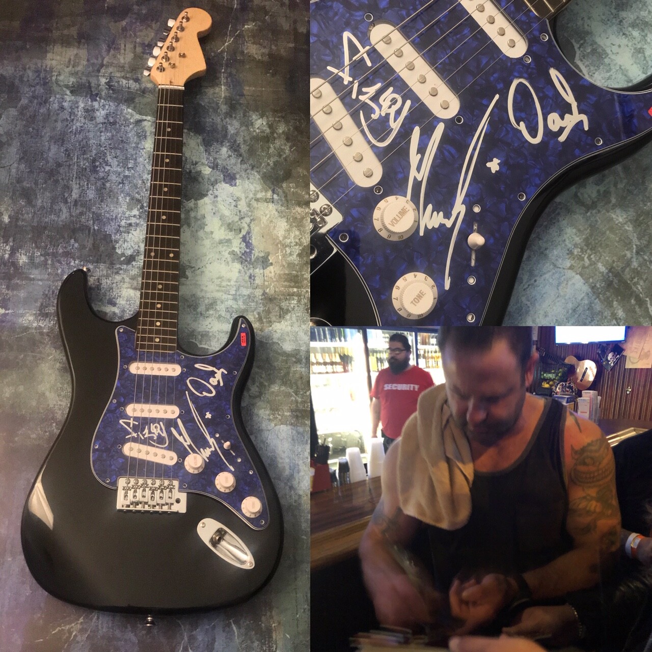 GFA David Silveria Munky Fieldy * KORN * Signed Electric Guitar PROOF LA3 COA