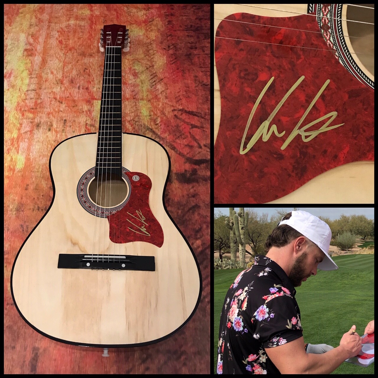 GFA I Don't Know About You * CHRIS LANE * Signed Acoustic Guitar PROOF C3 COA