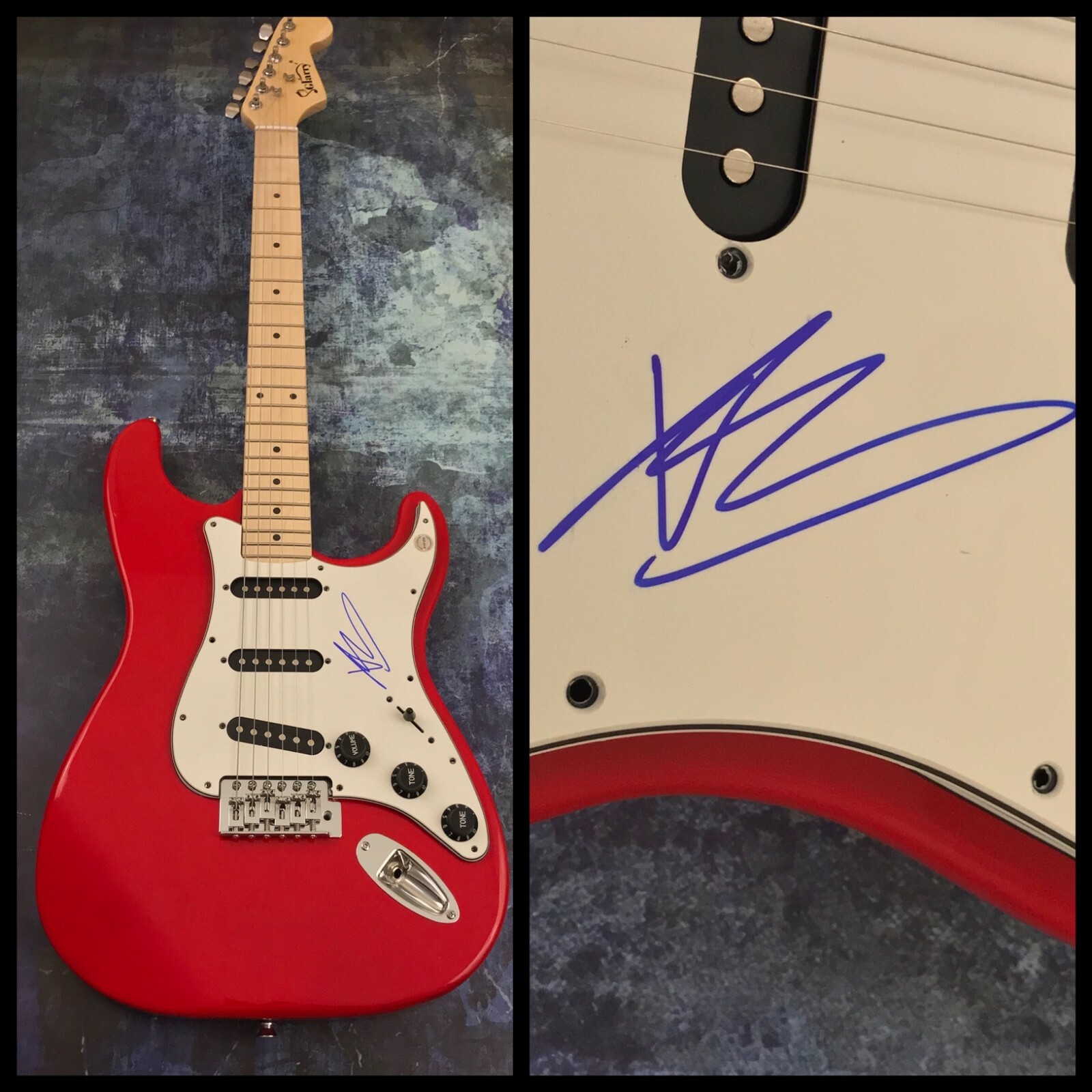 GFA Fall Out Boy FOB Drummer * ANDY HURLEY * Signed Electric Guitar COA