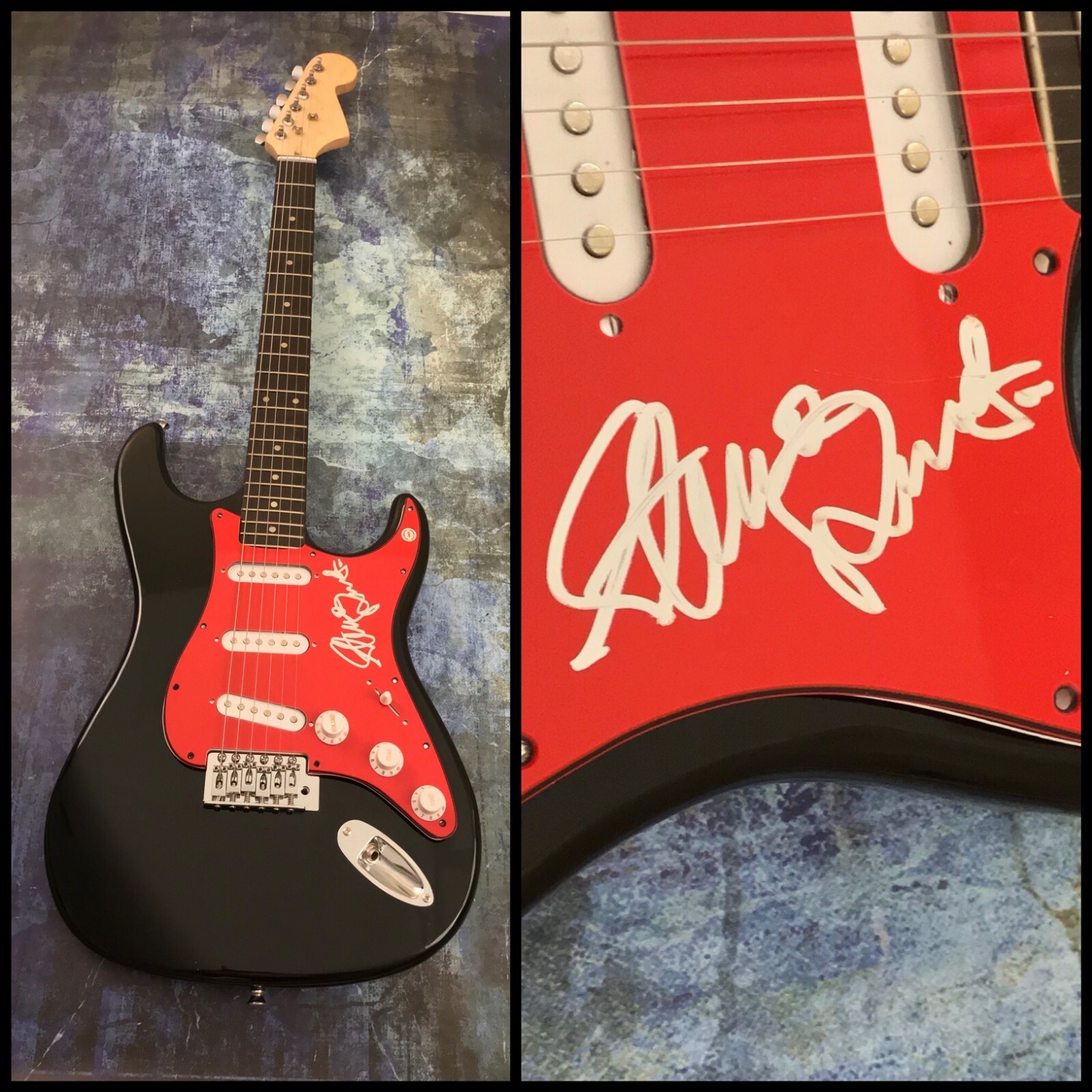 GFA The Sweet Band * STEVE PRIEST * Signed Electric Guitar PROOF COA