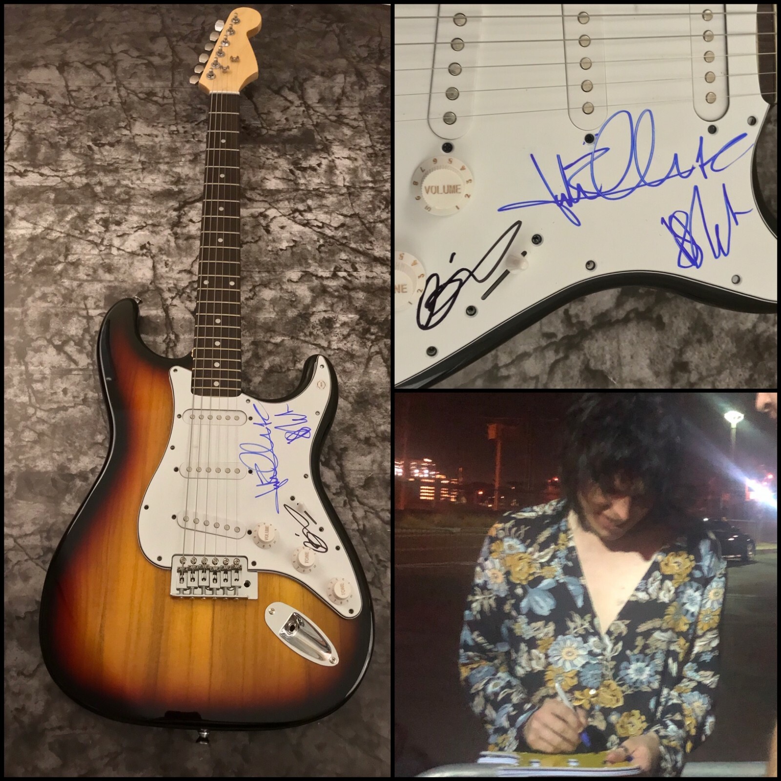 GFA Luke Spiller, Gethin & Adam * THE STRUTS * Band Signed Electric Guitar COA