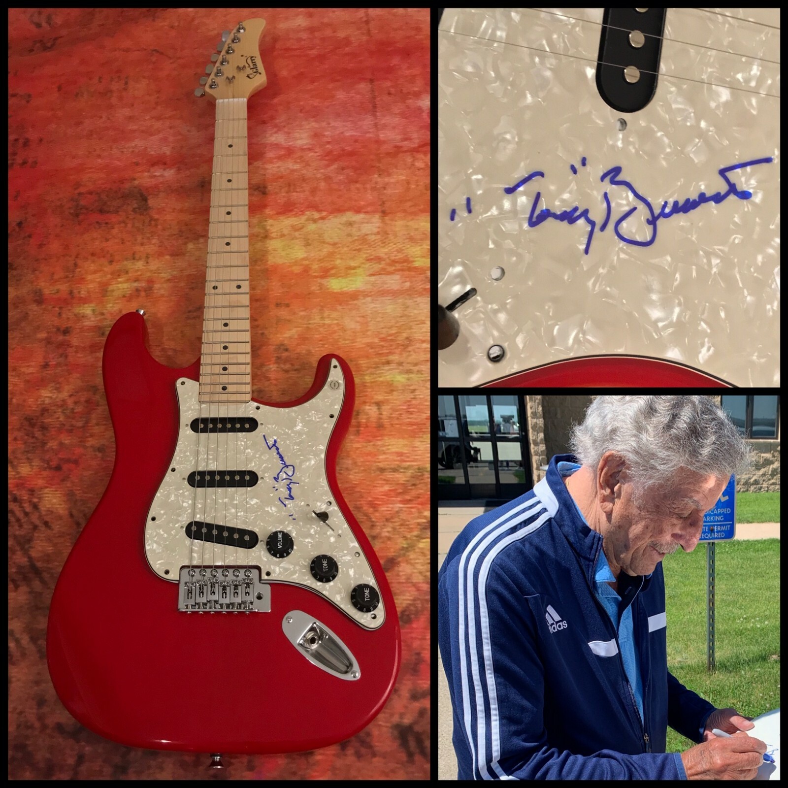 GFA I Wanna Be Around * TONY BENNETT * Signed Electric Guitar PROOF TB1 COA