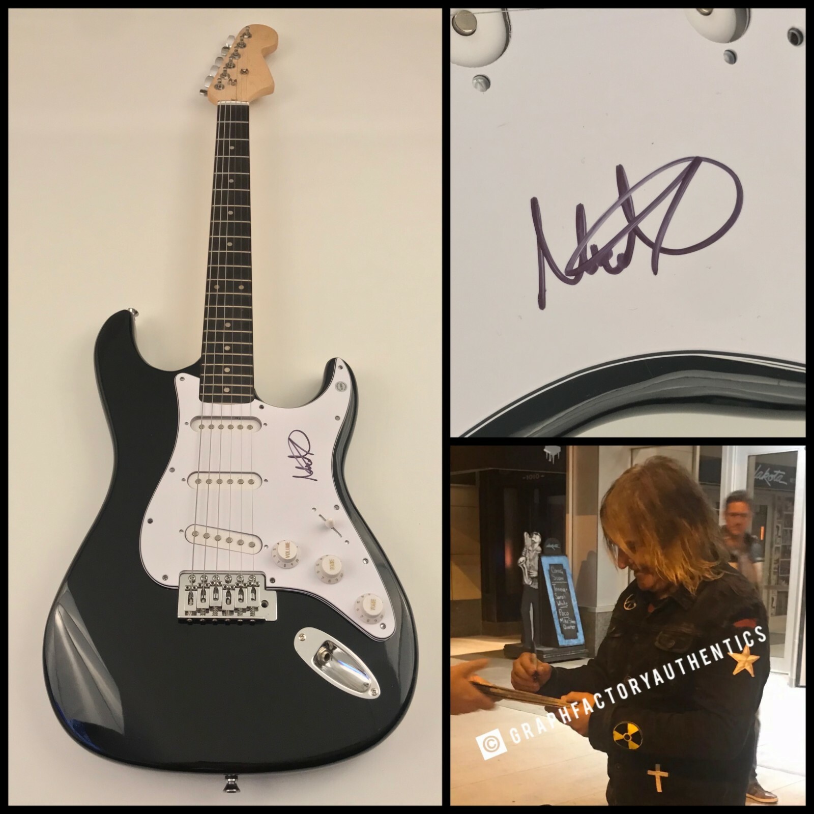 GFA The Alarm Singer * MIKE PETERS * Signed Electric Guitar PROOF AD2 COA