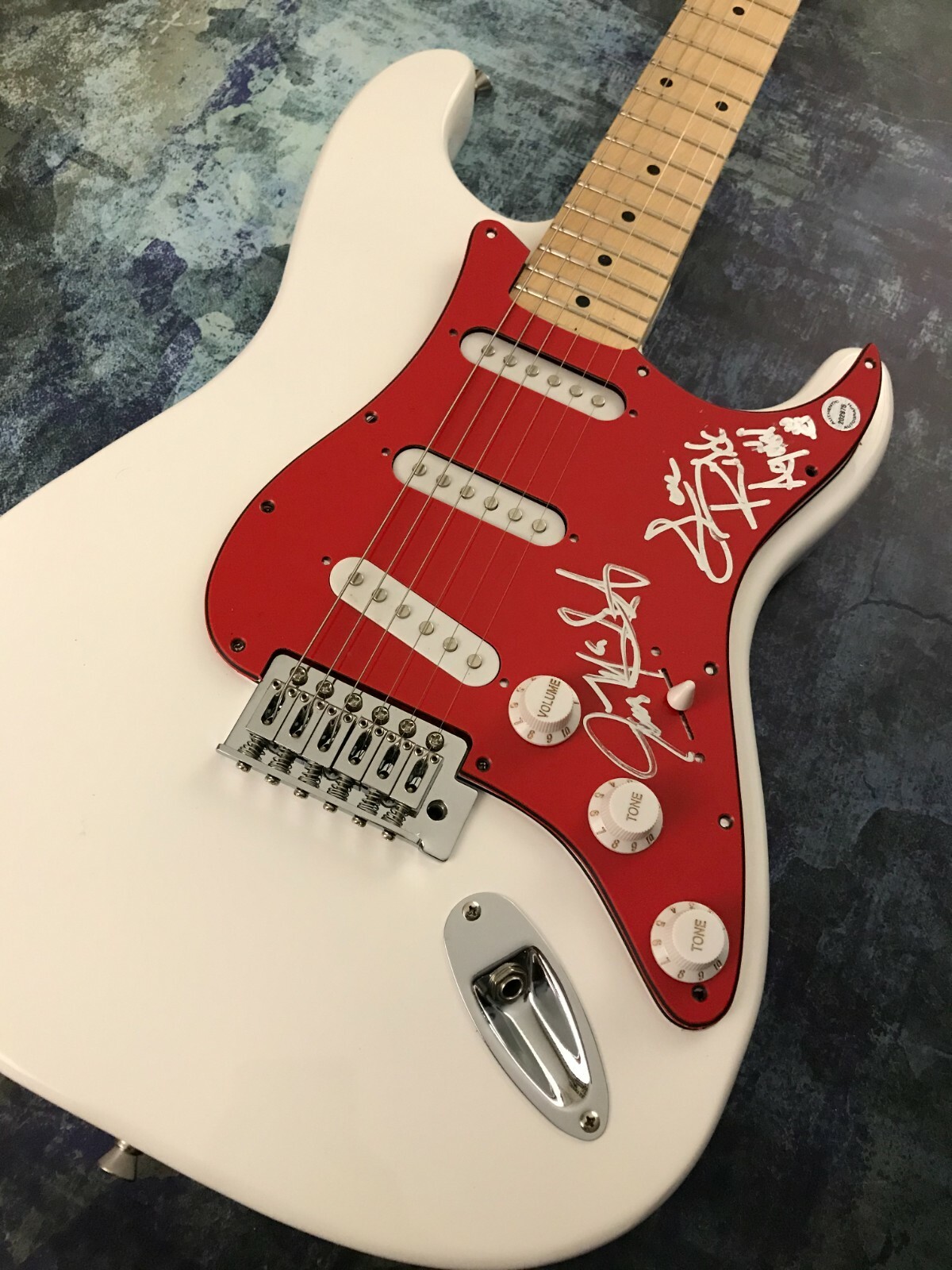 GFA Rikk Agnew & James McGearty * CHRISTIAN DEATH * Signed Electric Guitar D COA