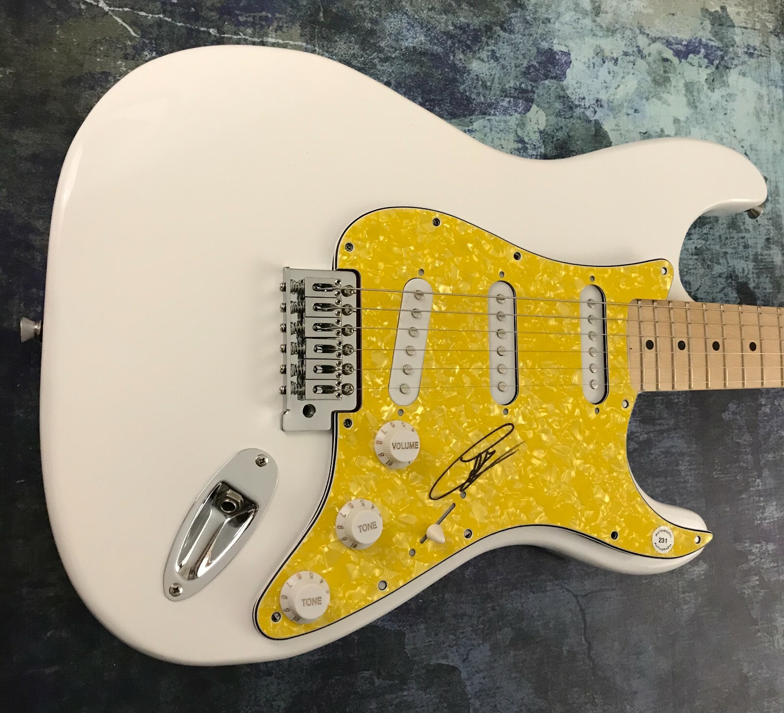 GFA Aaron Bruno Sail Rock Star * AWOLNATION * Signed Electric Guitar A3 COA