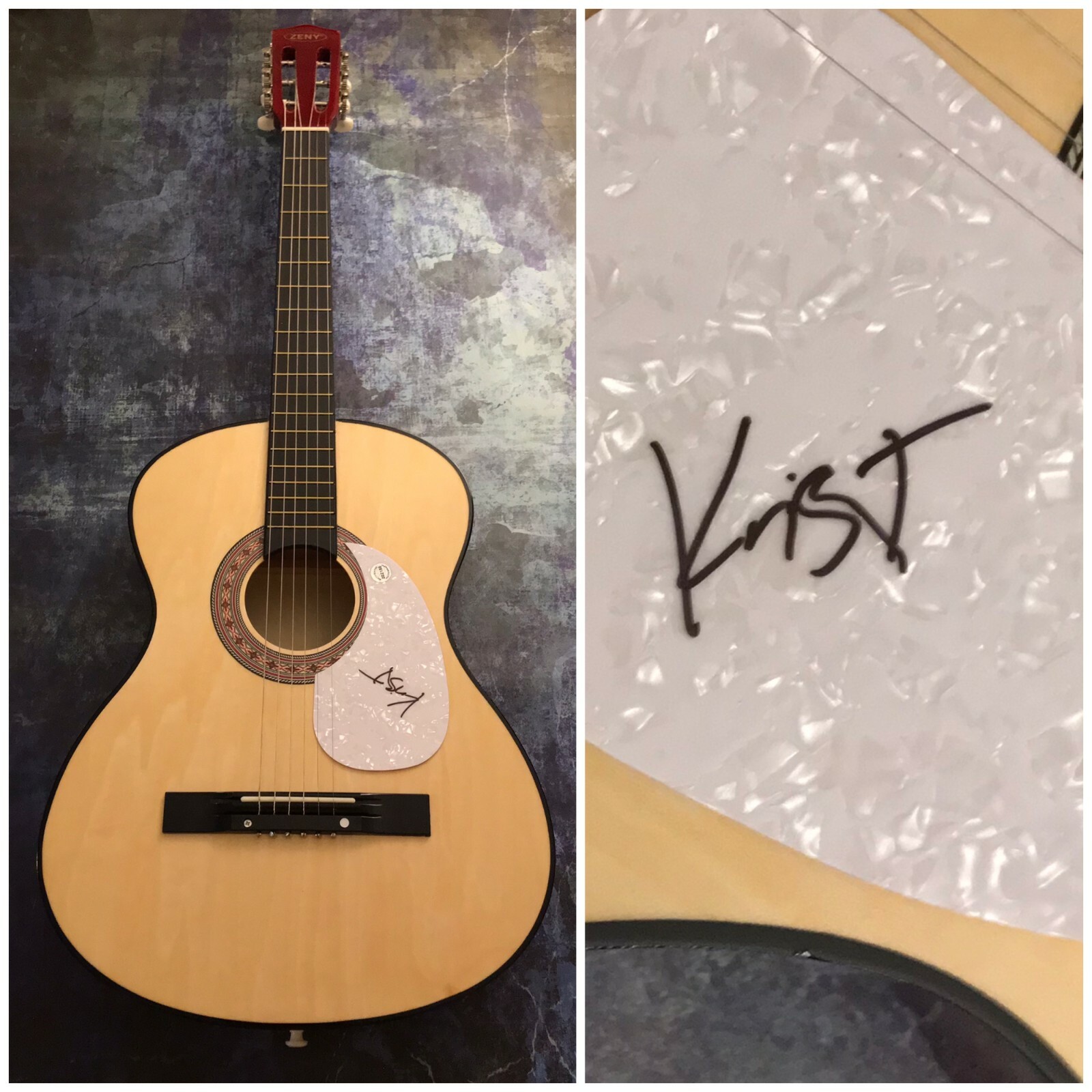 GFA Nirvana Original Bassist * KRIST NOVOSELIC * Signed Acoustic Guitar K2 COA