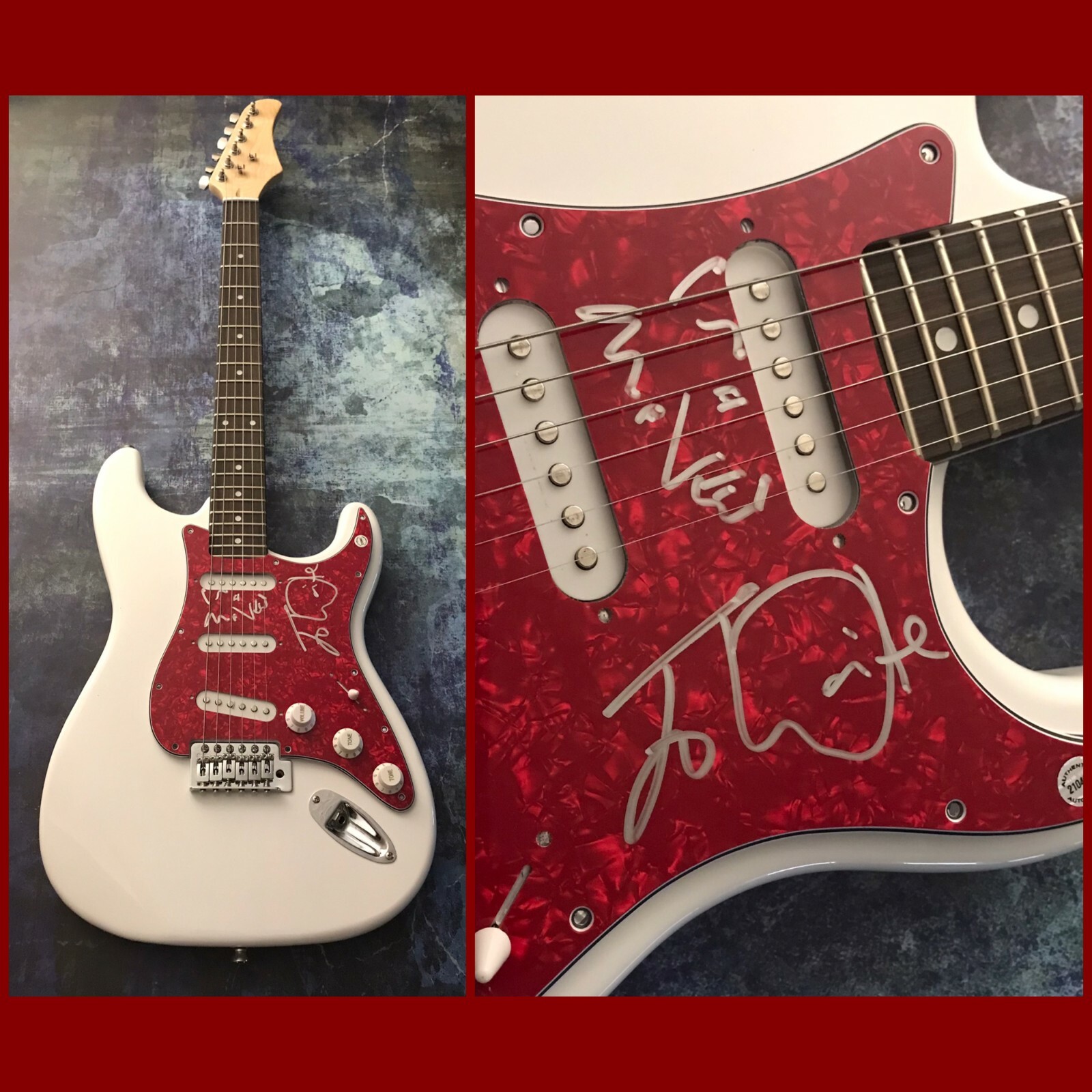 GFA Bad English Missing You * JOHN WAITE * Signed Electric Guitar w/Sketch COA