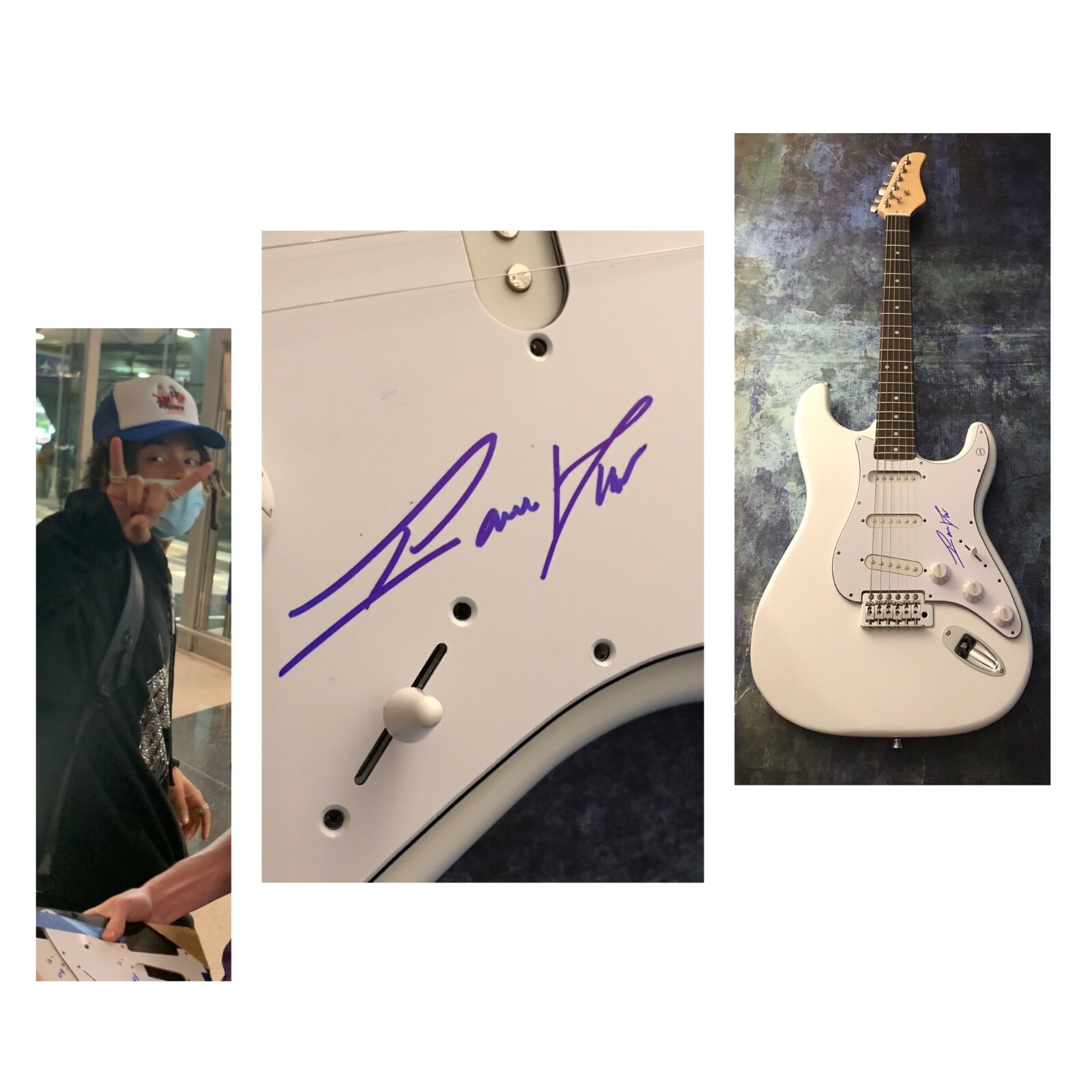 GFA Mood & Sick and Tired Star * IANN DIOR * Signed Electric Guitar PROOF COA