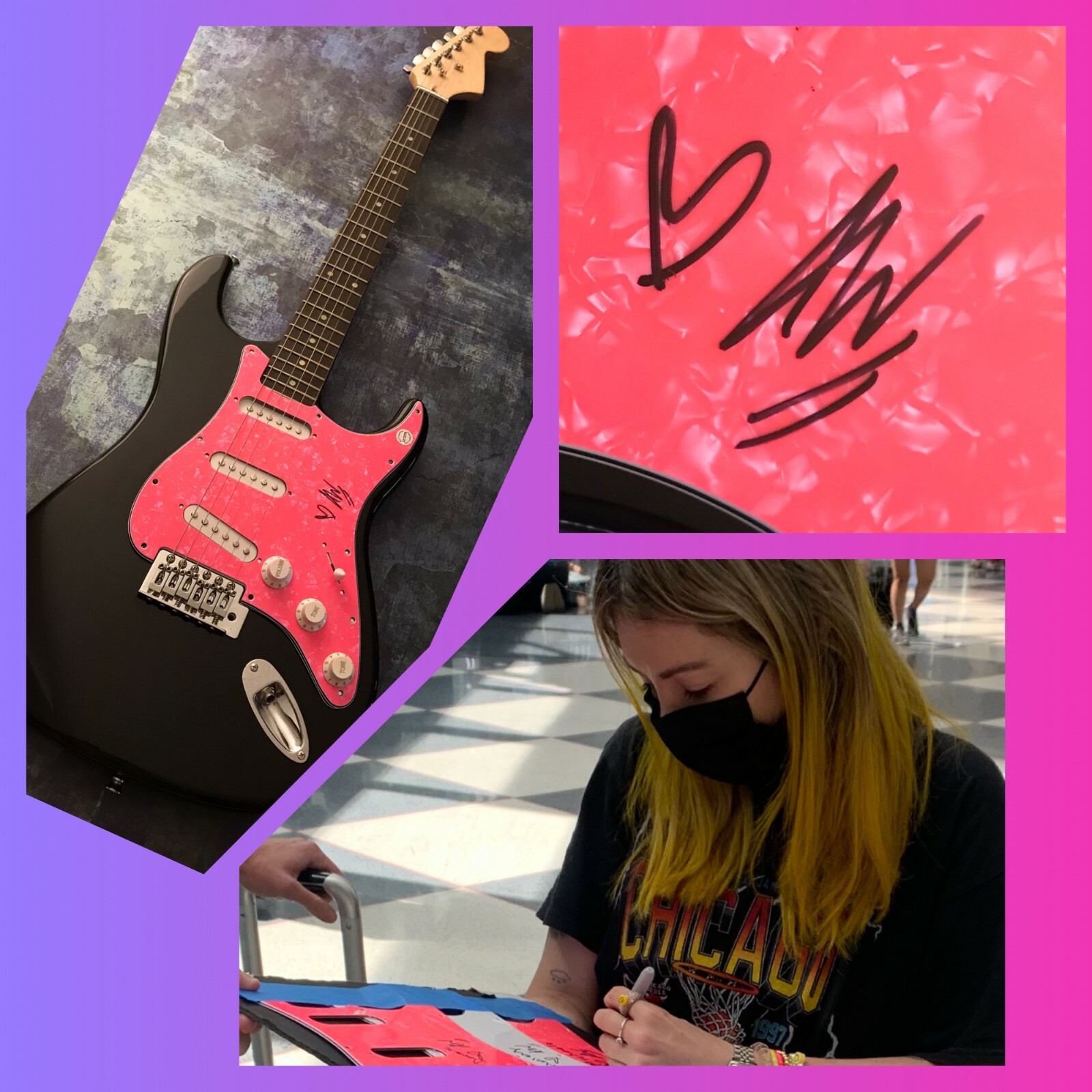 GFA Run U Don't Know Star * ALISON WONDERLAND * Signed Electric Guitar PROOF COA