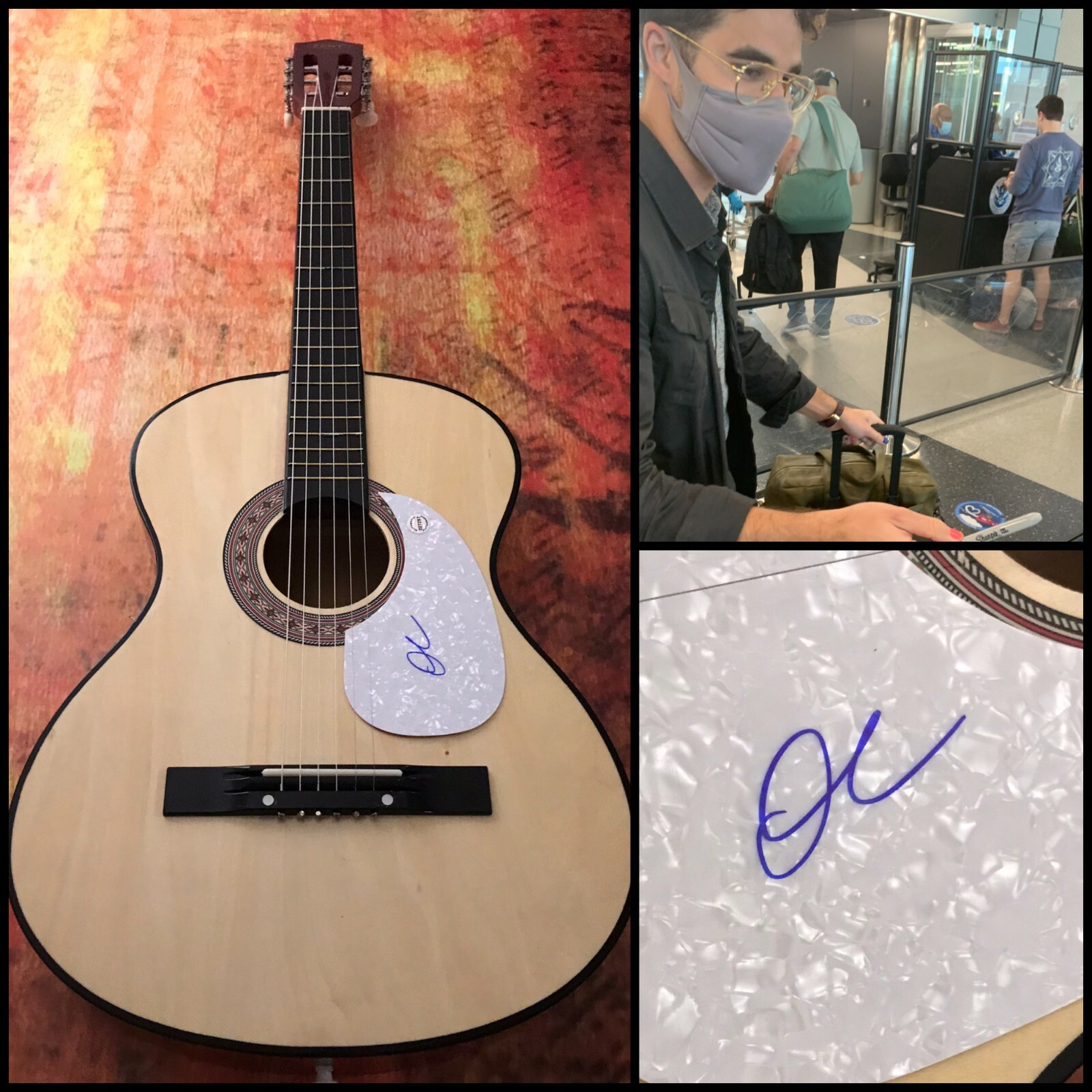 GFA Glee Star Lost Boys Life * DARREN CRISS * Signed Acoustic Guitar PROOF A COA
