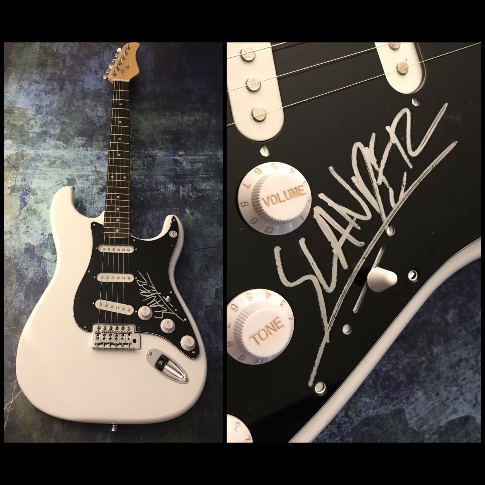 GFA DJs Derek Anderson & Scott Land * SLANDER * Signed Electric Guitar S1 COA