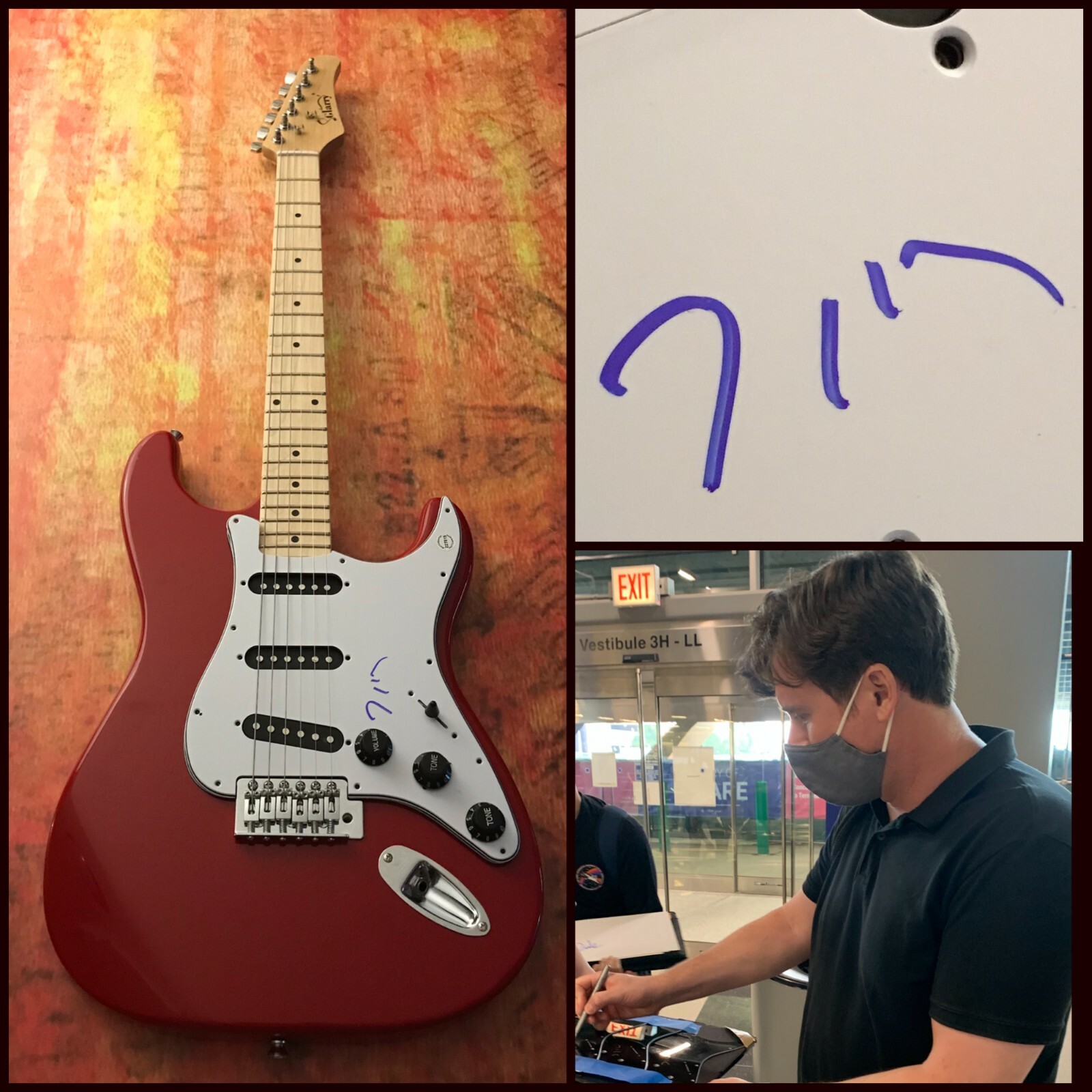 GFA Jimmy Eat World Singer * JIM ADKINS * Signed Electric Guitar PROOF J3 COA