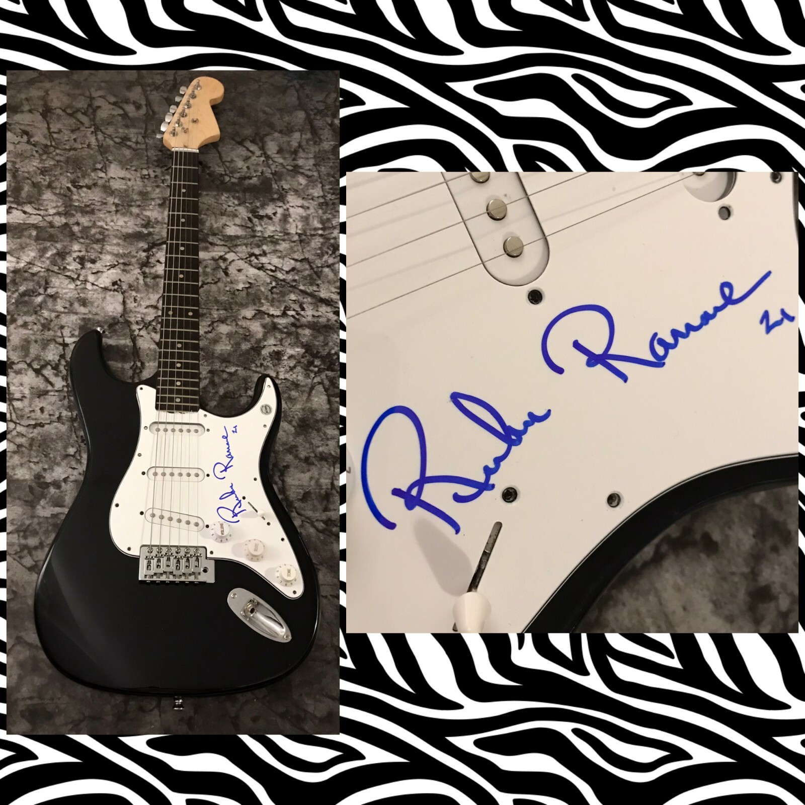 GFA The Ramones Drummer * RICHE RAMONE * Signed Electric Guitar COA