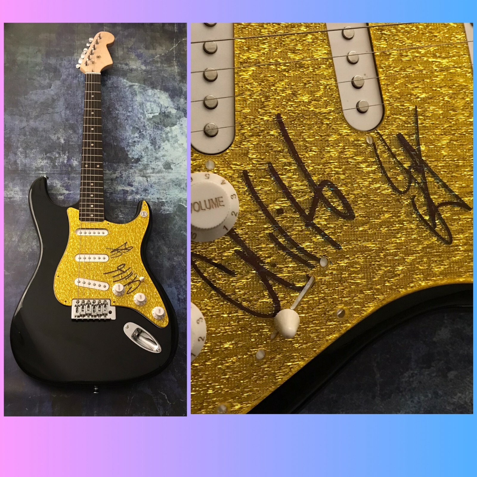 GFA Joey Fatone & Chris Kirkpatrick * NSYNC * Signed New Electric Guitar COA