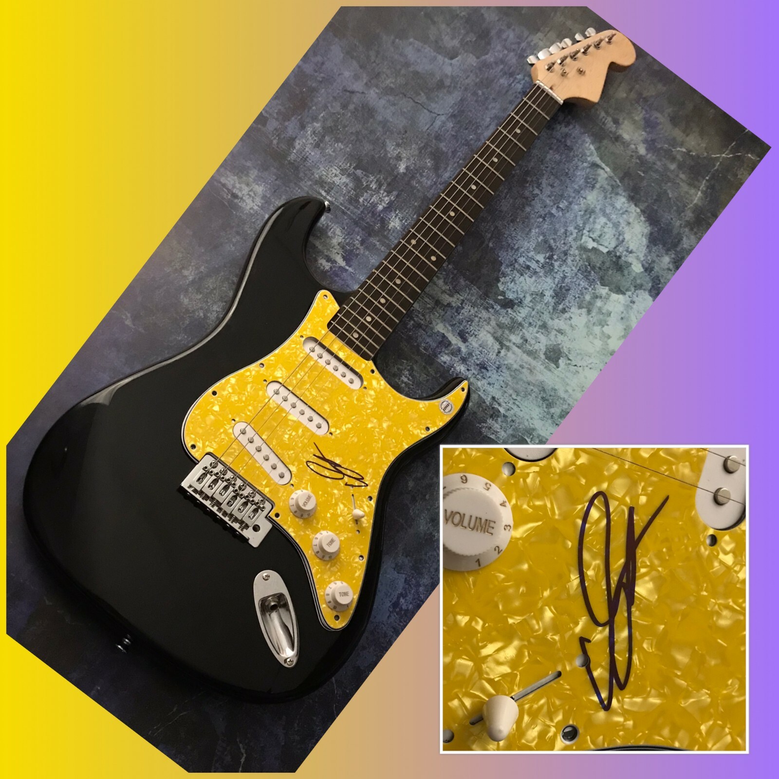 GFA NSYNC \u0026 Broadway Rent Star * JOEY FATONE * Signed New Electric Guitar  COA, image size:1600x1600
