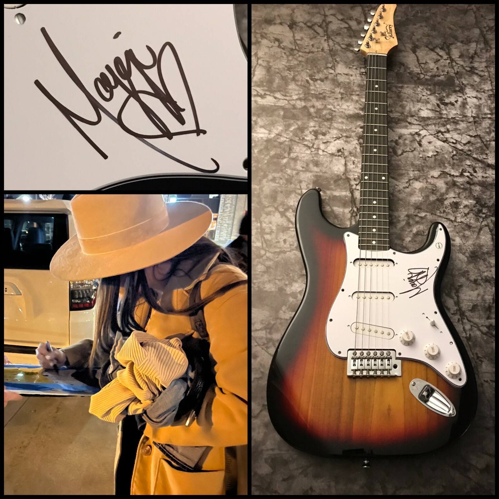 GFA Think About Me Star * MAGGIE BAUGH * Signed Electric Guitar PROOF M3 COA