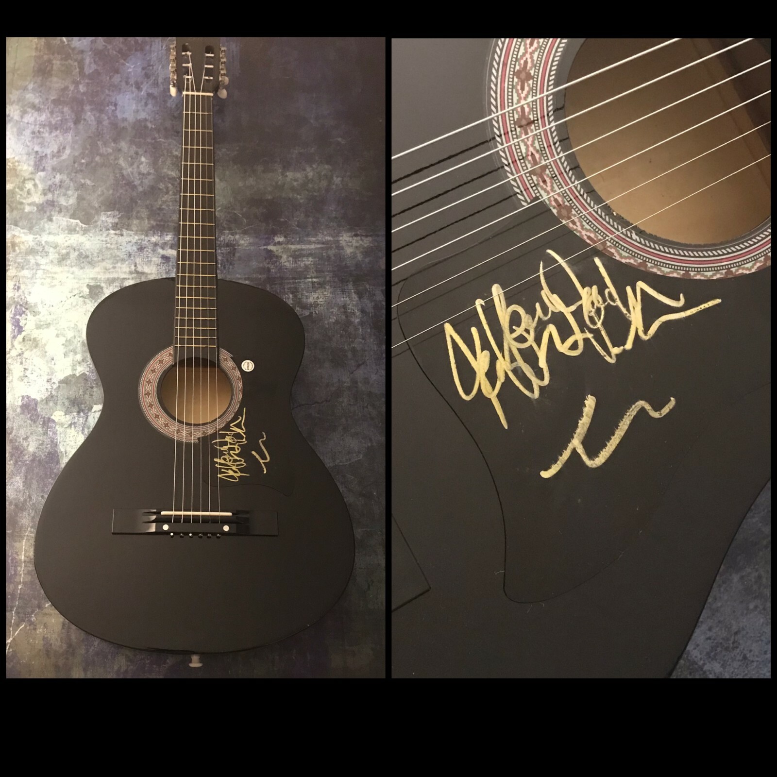 GFA Jeffrey Jordan x4 Band * THE BAND CAMINO * Signed Acoustic Guitar COA