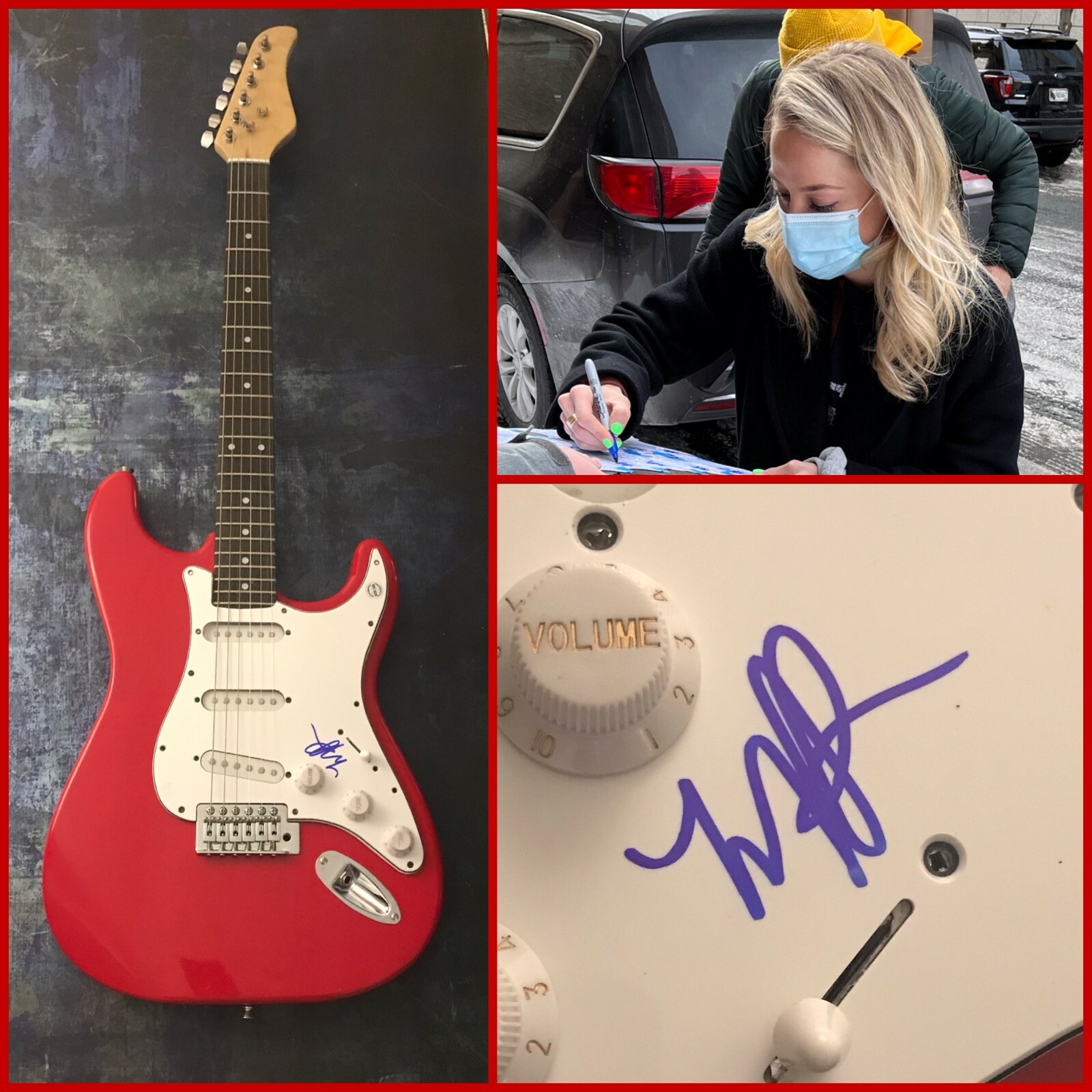 GFA THINKING ‘BOUT YOU * MACKENZIE PORTER * SIGNED ELECTRIC GUITAR PROOF M3 COA COLLECTIBLE MEMORABILIA