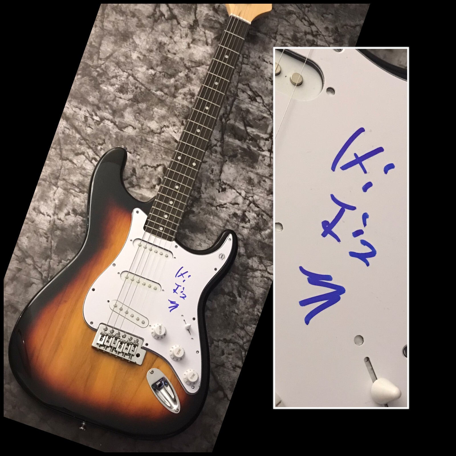 GFA Local H Band Bound for the Floor * SCOTT LUCAS * Signed Electric Guitar COA