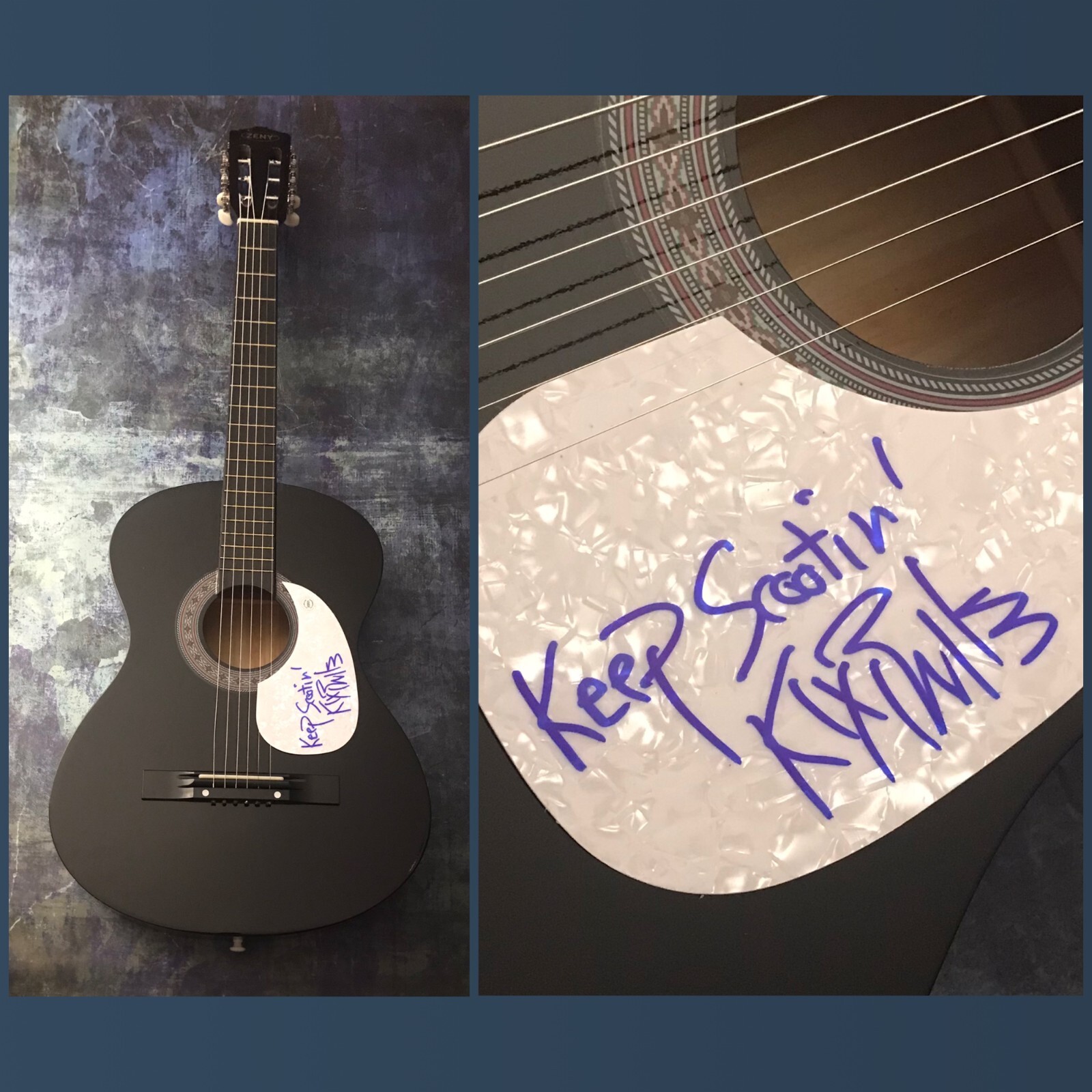 GFA Brooks & Dunn Band * KIX BROOKS * Signed Acoustic Guitar K5 COA