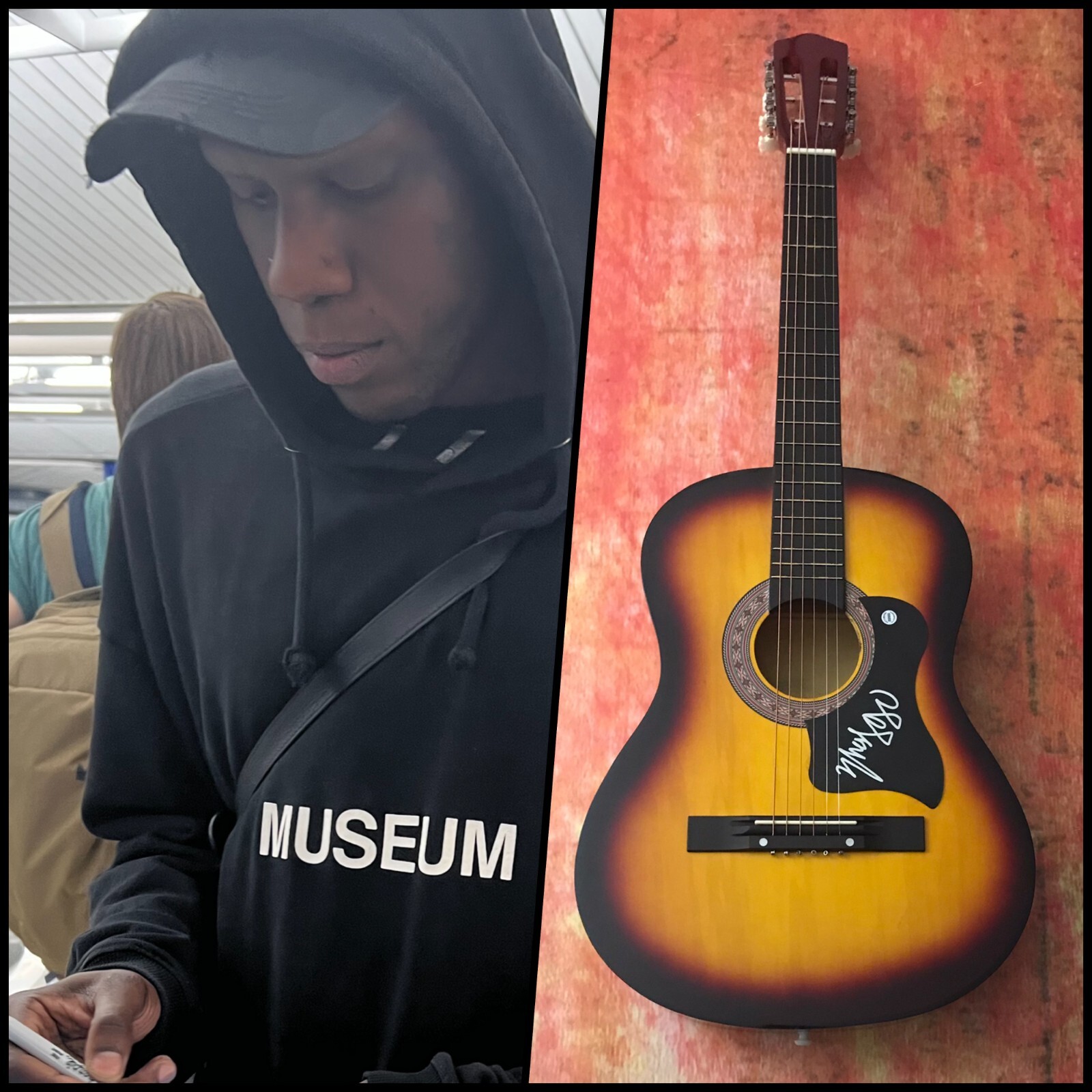 GFA Heaven to a Tortured Man * YVES TUMOR * Signed Acoustic Guitar PROOF C COA