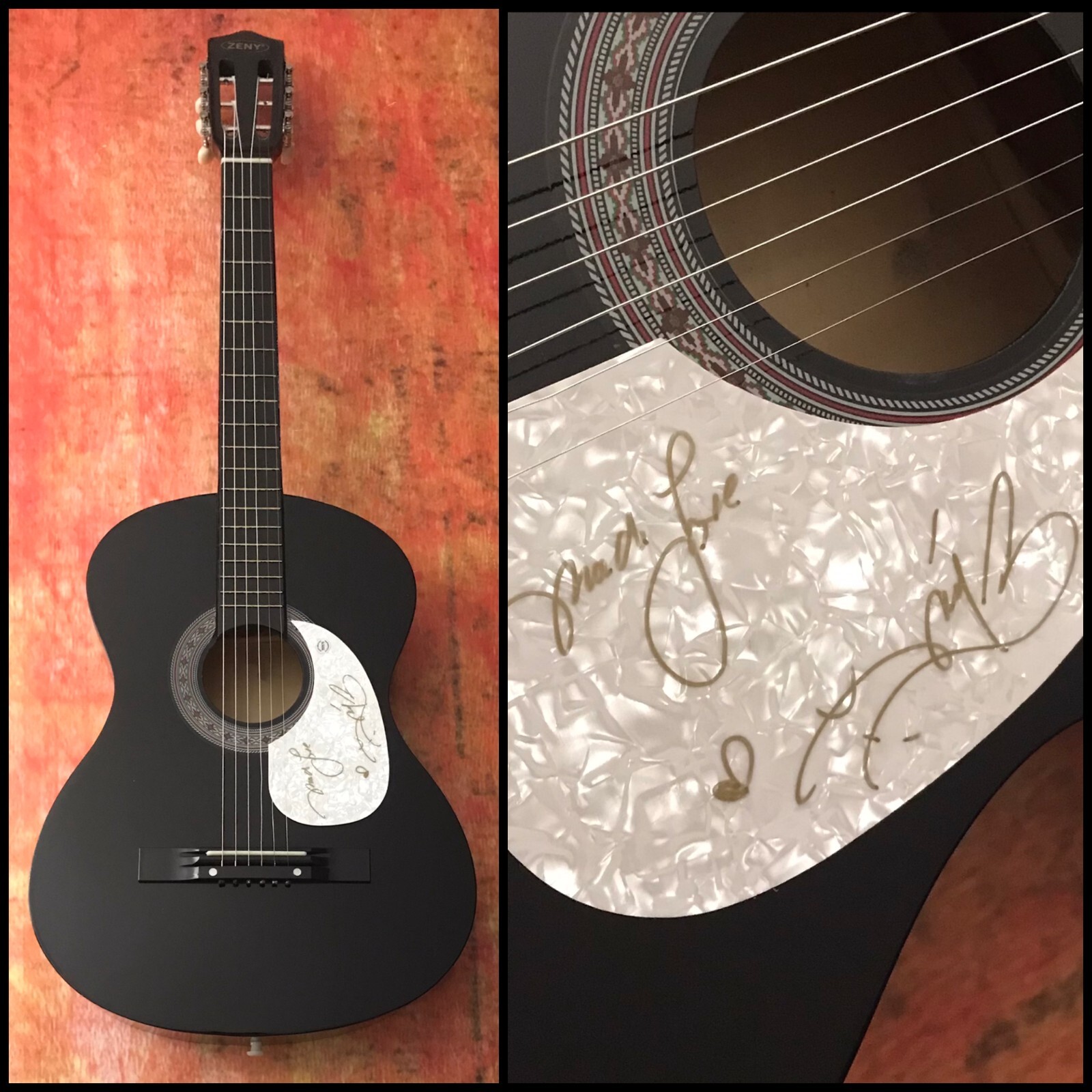 GFA Ghetto Superstar * MYA HARRISON * Signed Acoustic Guitar M3 COA