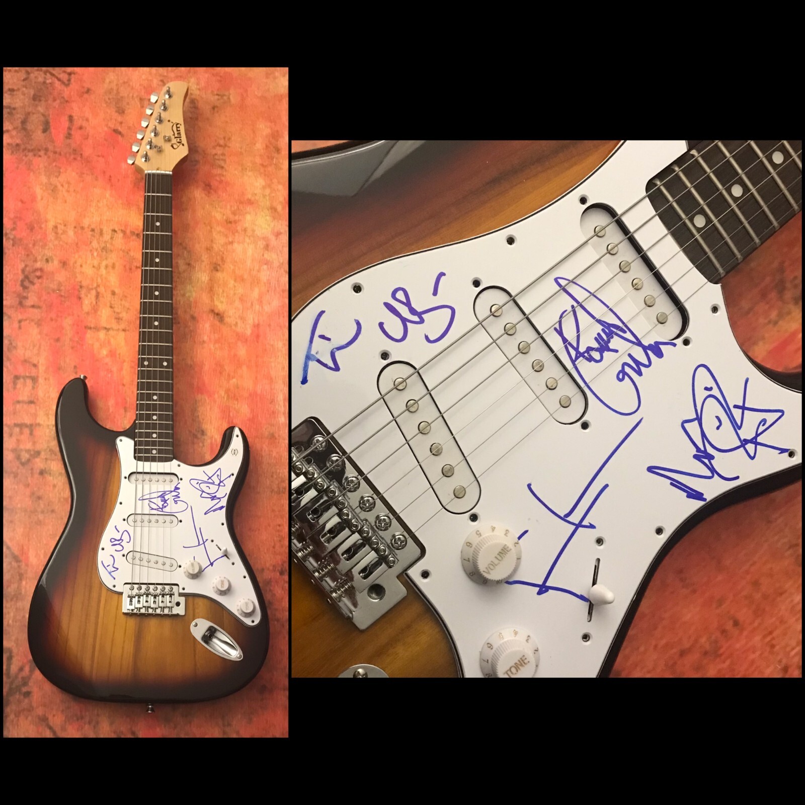 GFA Gary Louris x4 Band * THE JAYHAWKS * Signed Electric Guitar PROOF J5 COA