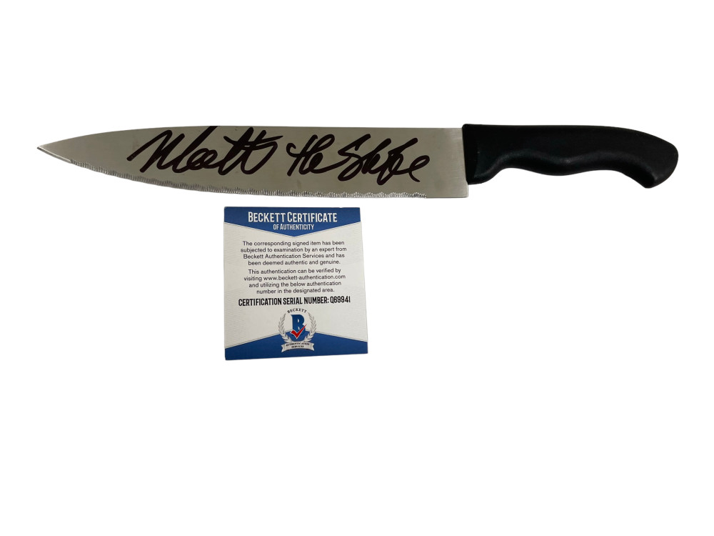 NICK CASTLE SIGNED KNIFE THE SHAPE HALLOWEEN 