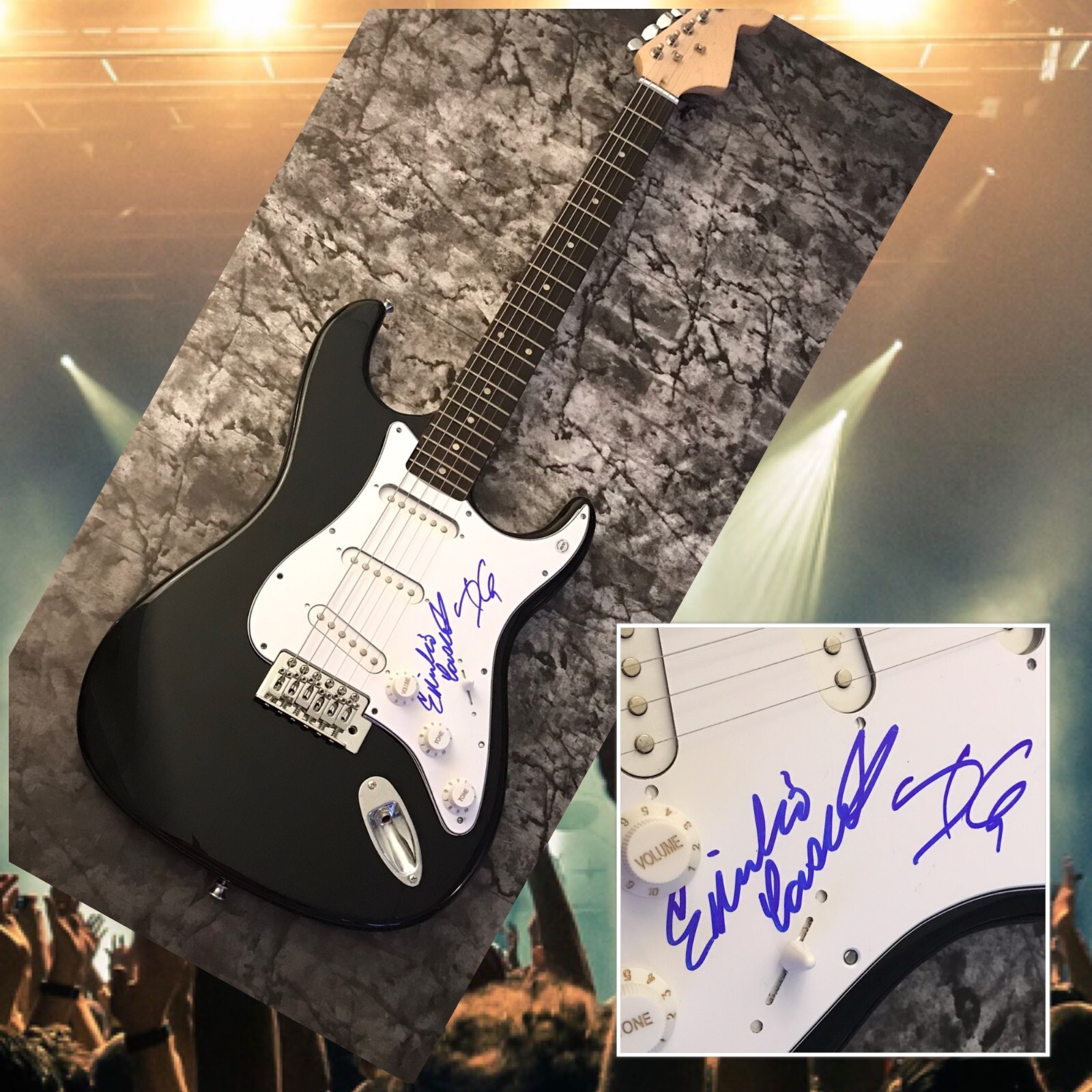 GFA Emilio Castillo & David * TOWER OF POWER * Signed Electric Guitar PROOF COA