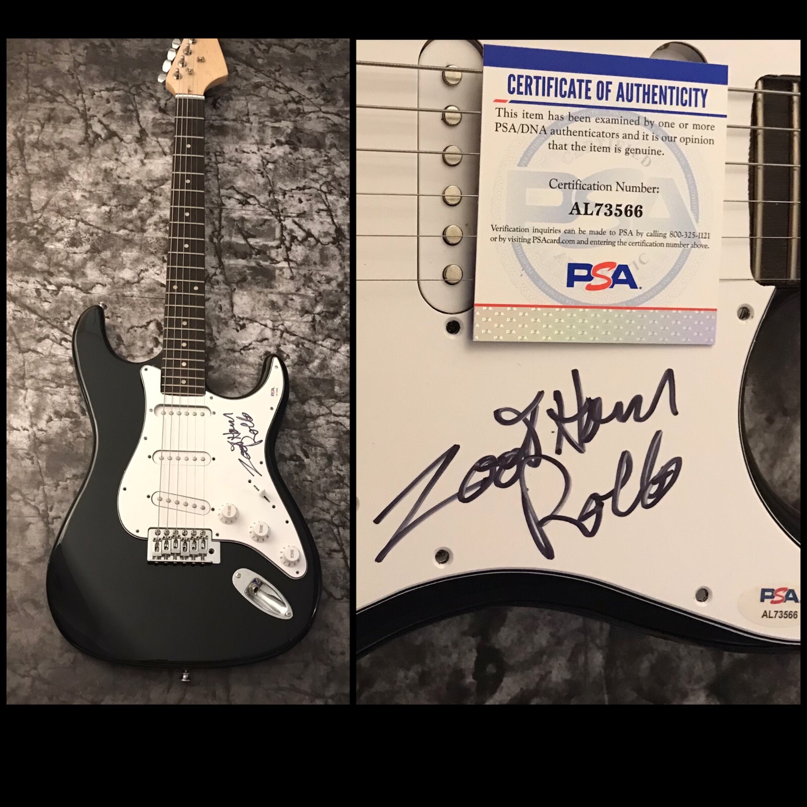 PSA Captain Beefheart Guitarist * ZOOT HORN ROLLO * Signed Electric Guitar COA