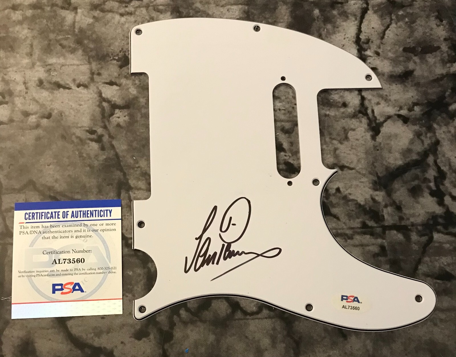 GFA Deep Purple Drummer * IAN PAICE * Signed Electric Tele Pickguard COA