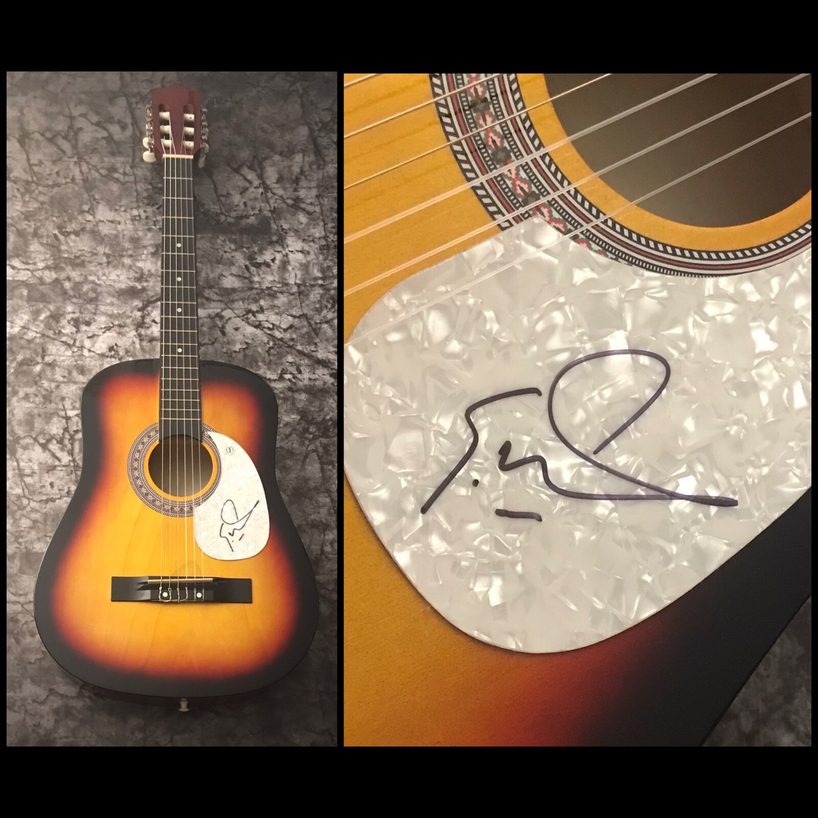 GFA Okay, it's Alright With Me * ERIC HUTCHINSON * Signed Acoustic Guitar COA
