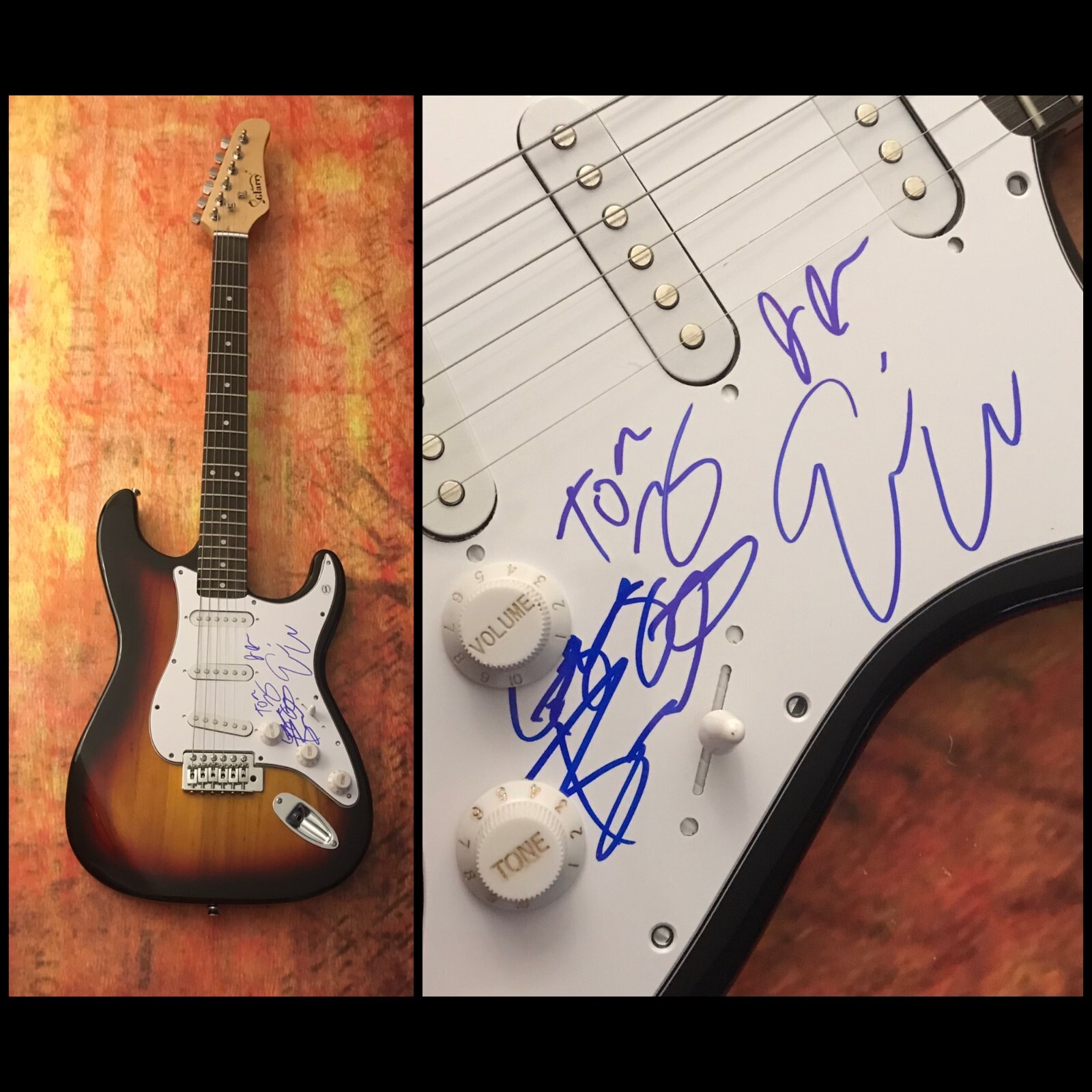 GFA After the Party x4 Band * THE MENZINGERS * Signed Electric Guitar PROOF COA
