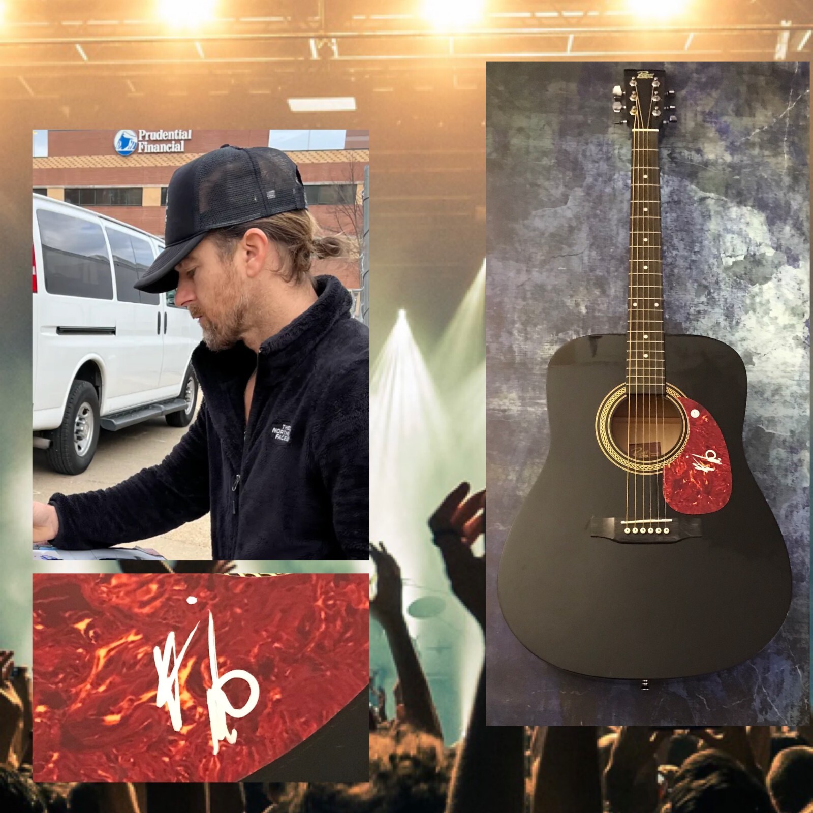 GFA Wild World She's Mine * KIP MOORE * Signed FS Acoustic Guitar PROOF COA
