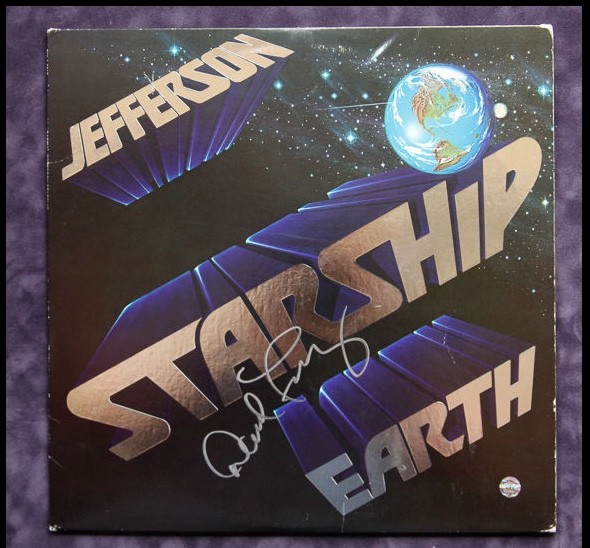 GFA Jefferson Starship * DAVID FREIBERG * Signed Record Album AD2 COA