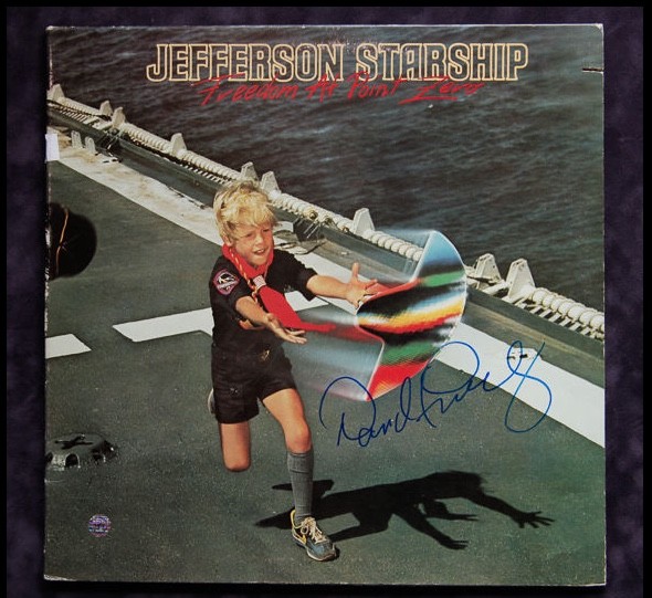 GFA Jefferson Starship * DAVID FREIBERG * Signed Record Album AD5 COA
