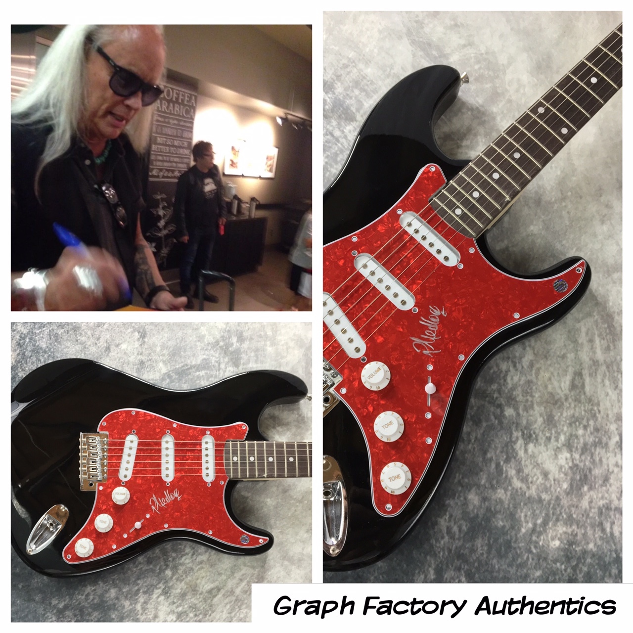 GFA Blackfoot Guitarist * RICKEY MEDLOCKE * Signed Electric Guitar PROOF AD1 COA