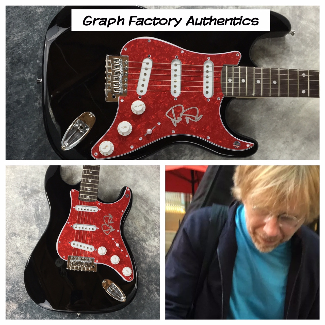 GFA Phish Frontman * TREY ANASTASIO * Signed Electric Guitar PROOF AD1 COA