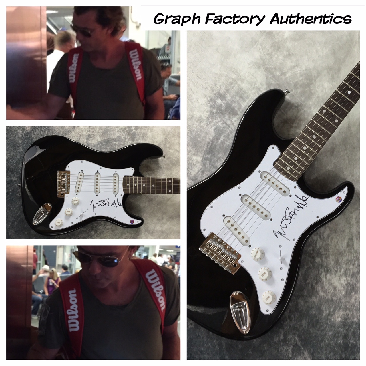 GFA Bush Frontman * GAVIN ROSSDALE * Signed Electric Guitar PROOF AD1 COA
