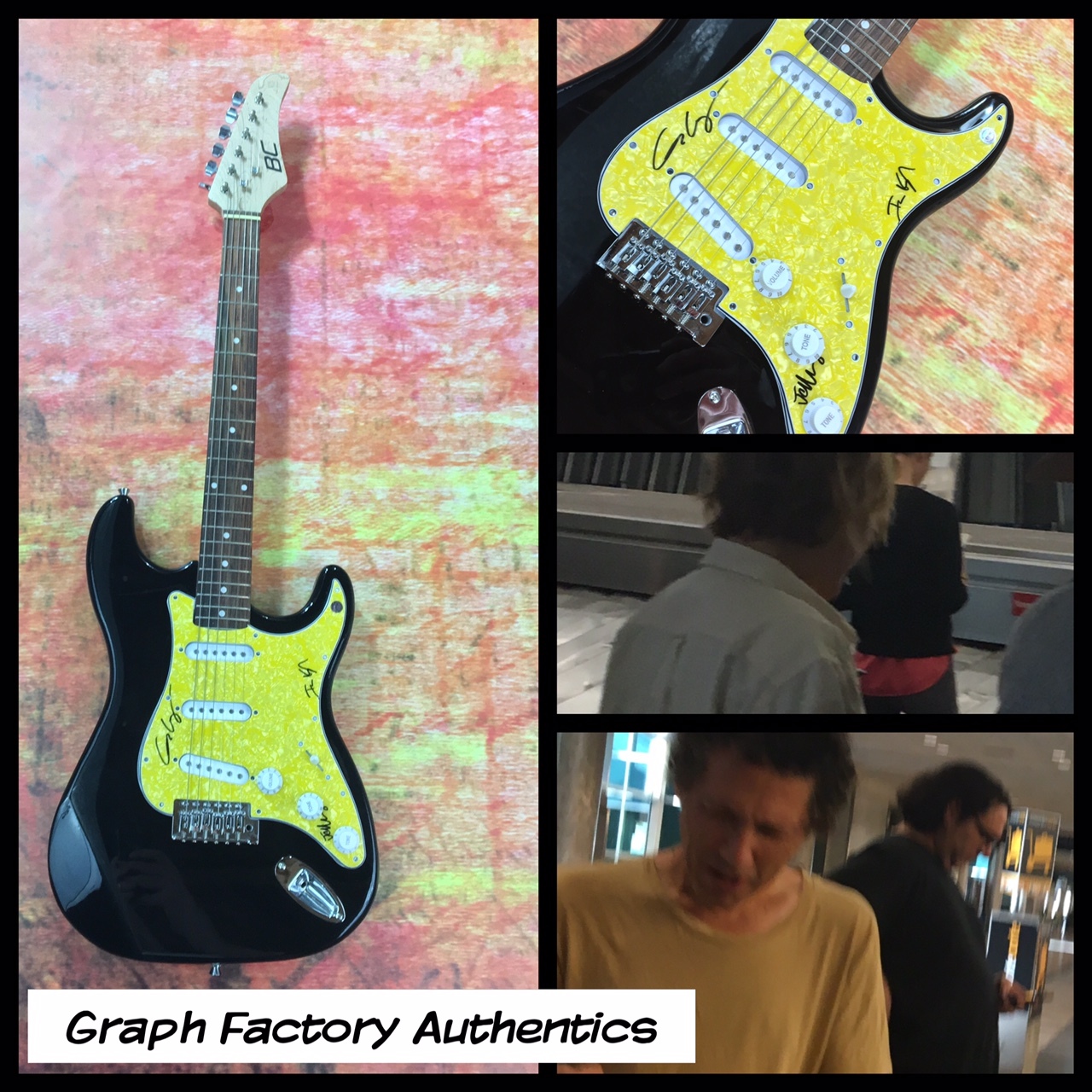 GFA Indie Rock Band * YO LA TENGO * Signed Electric Guitar PROOF COA