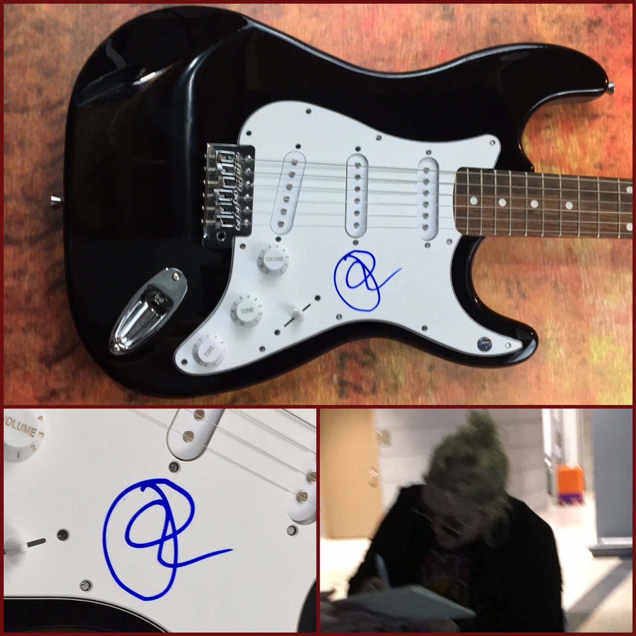 GFA Ex's & Oh's * ELLE KING * Signed Autograph Electric Guitar PROOF COA