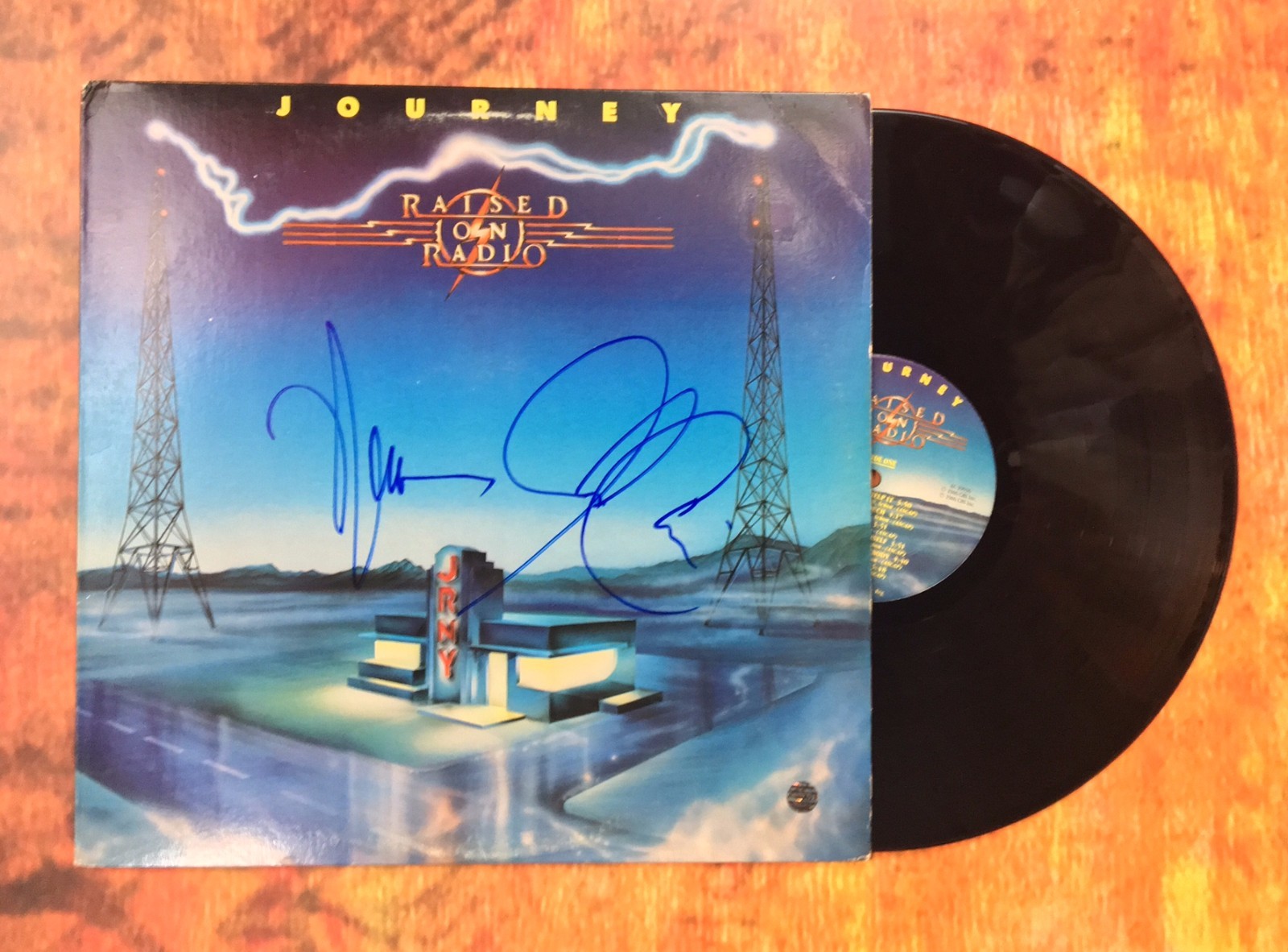 GFA Neal Schon & Jonathan Cain * JOURNEY * Signed Record Album PROOF J3 COA