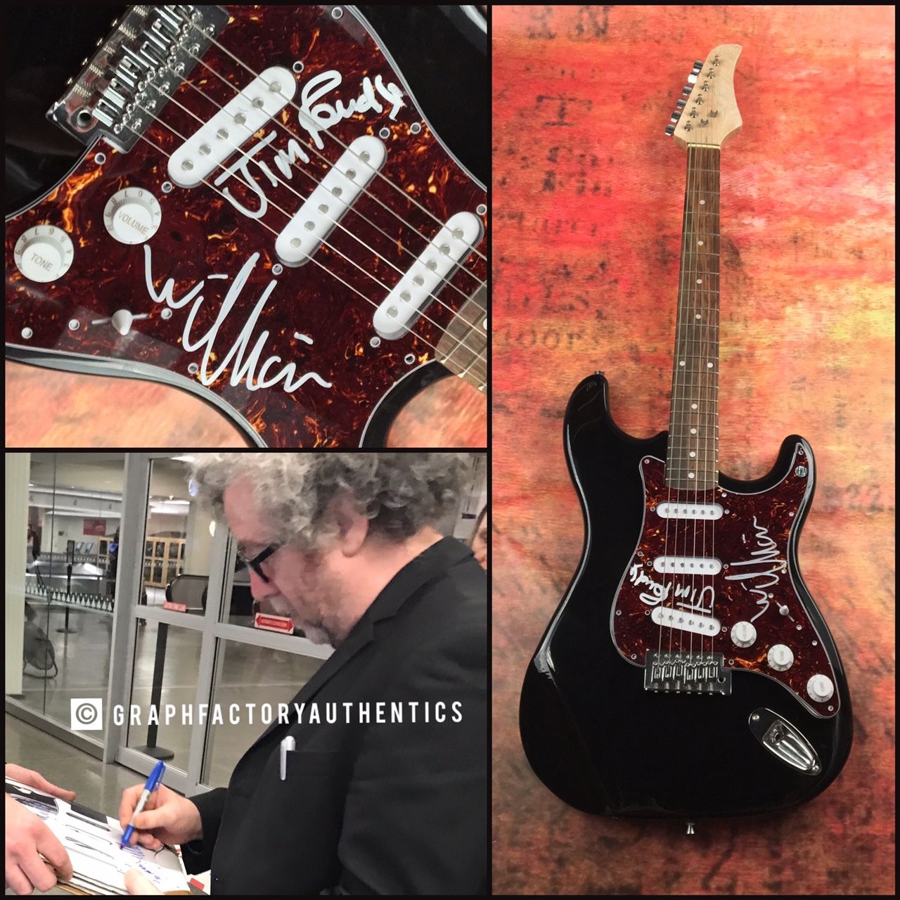 GFA William Jim Reid * THE JESUS AND MARY CHAIN * Signed Electric Guitar AD2 COA