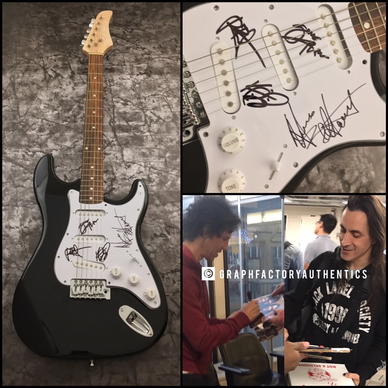 GFA Gary Cherone Band x4 * EXTREME * Signed Autograph Electric Guitar PROOF COA