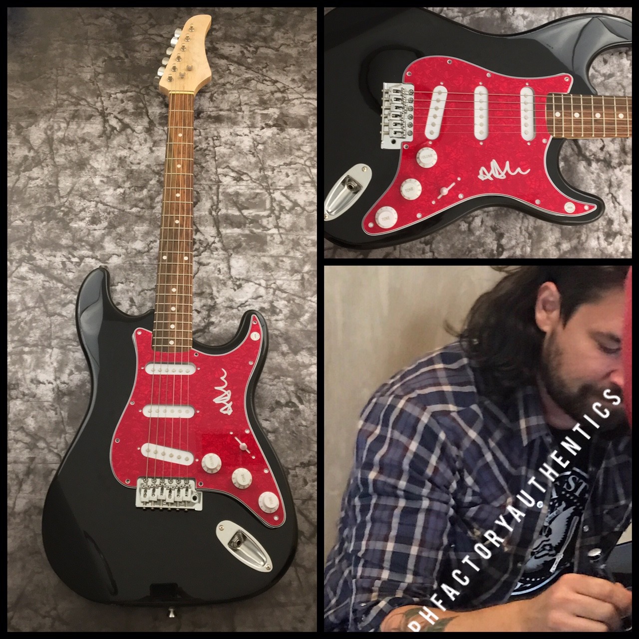 GFA Taking Back Sunday * ADAM LAZZARA * Signed Electric Guitar PROOF COA