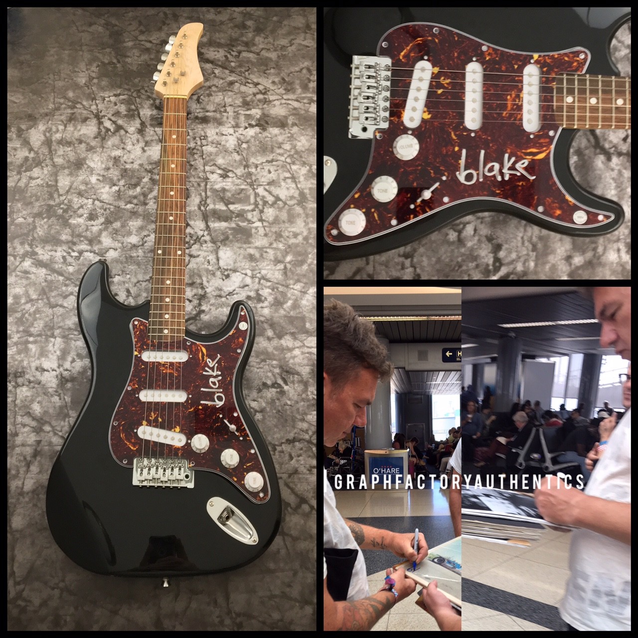 GFA Jawbreaker * BLAKE SCHWARZENBACH * Signed Electric Guitar PROOF AD1 COA