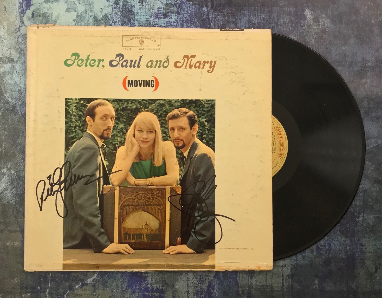 GFA Yarrow & Stookey * PETER, PAUL and MARY * Band Signed Record Album AD1 COA