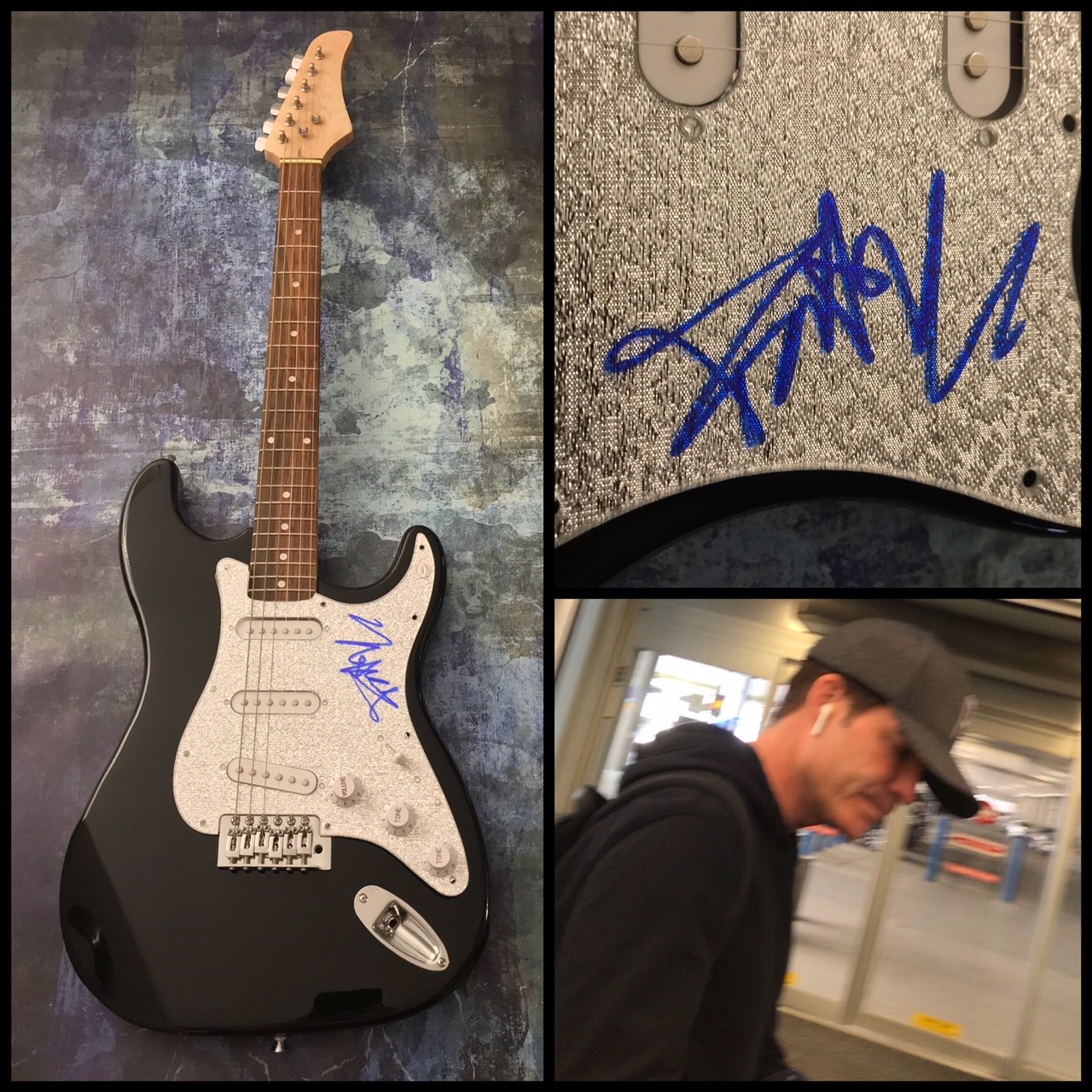 GFA Train Play That Song * PAT MONAHAN * Signed Electric Guitar PROOF COA