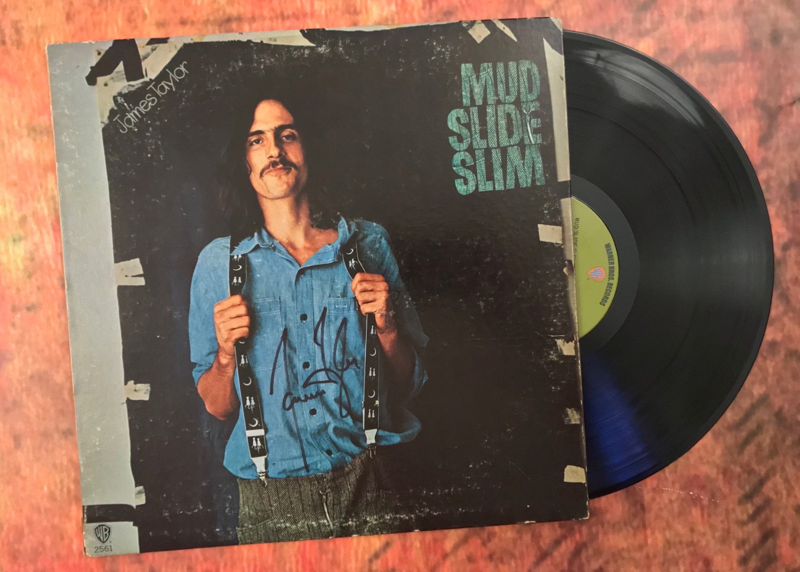 GFA Mud Slide Slim * JAMES TAYLOR * Signed Autographed Used Record Album COA